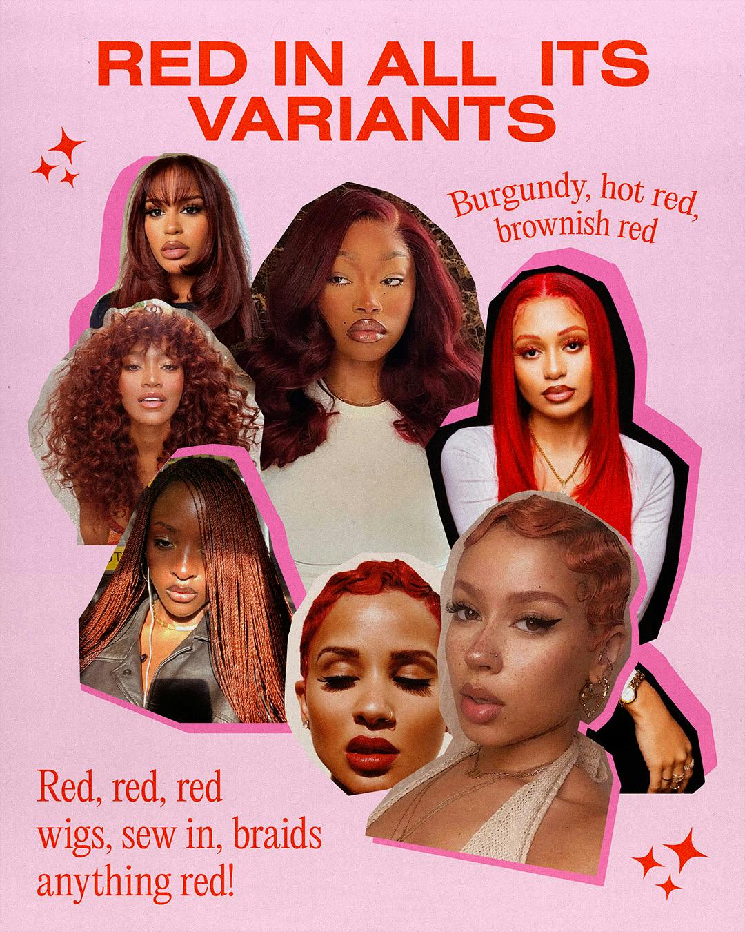 Red Hair Fall/Winter 2024 Hair trend 