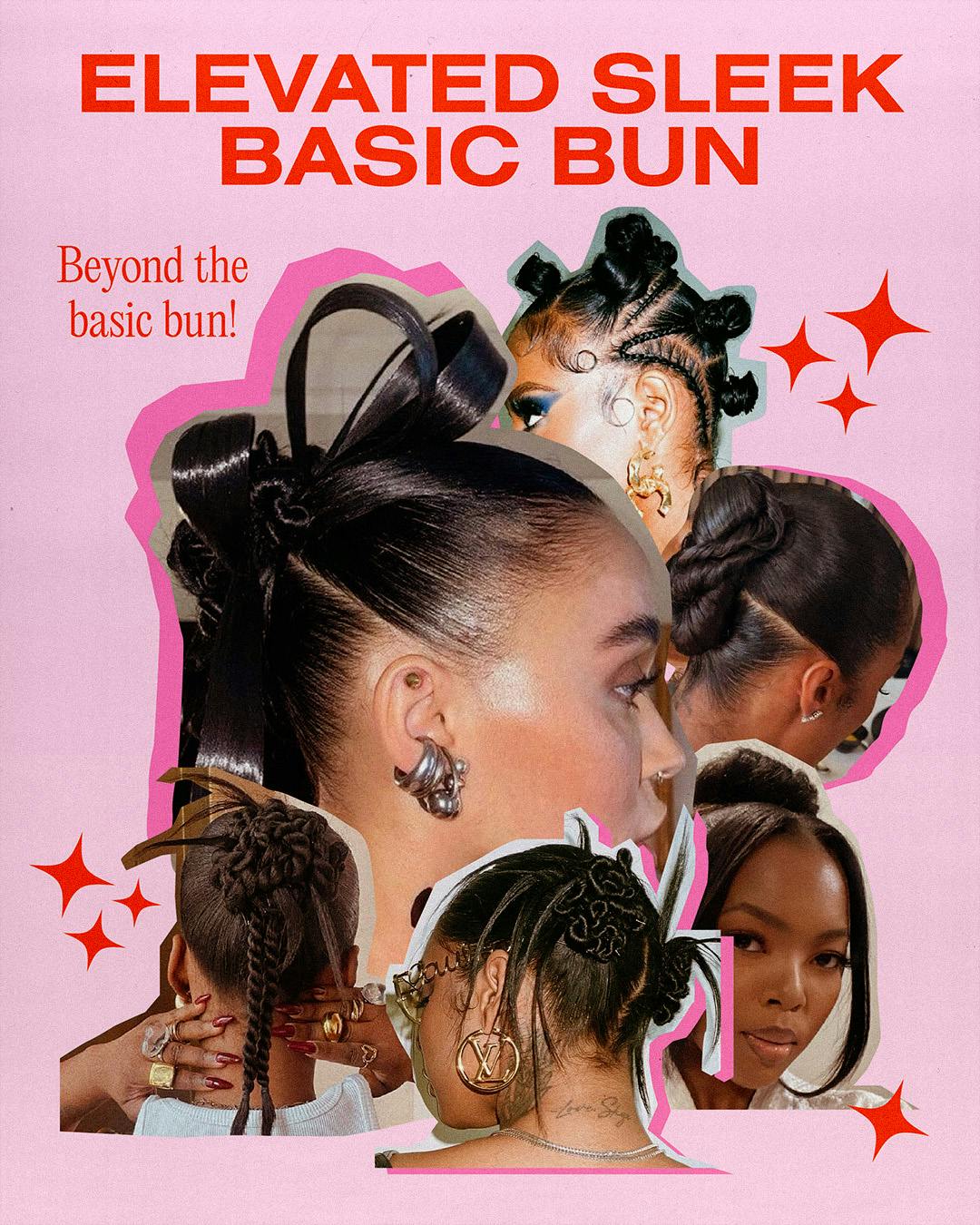 Elevated sleek bun fall/winter 2024 