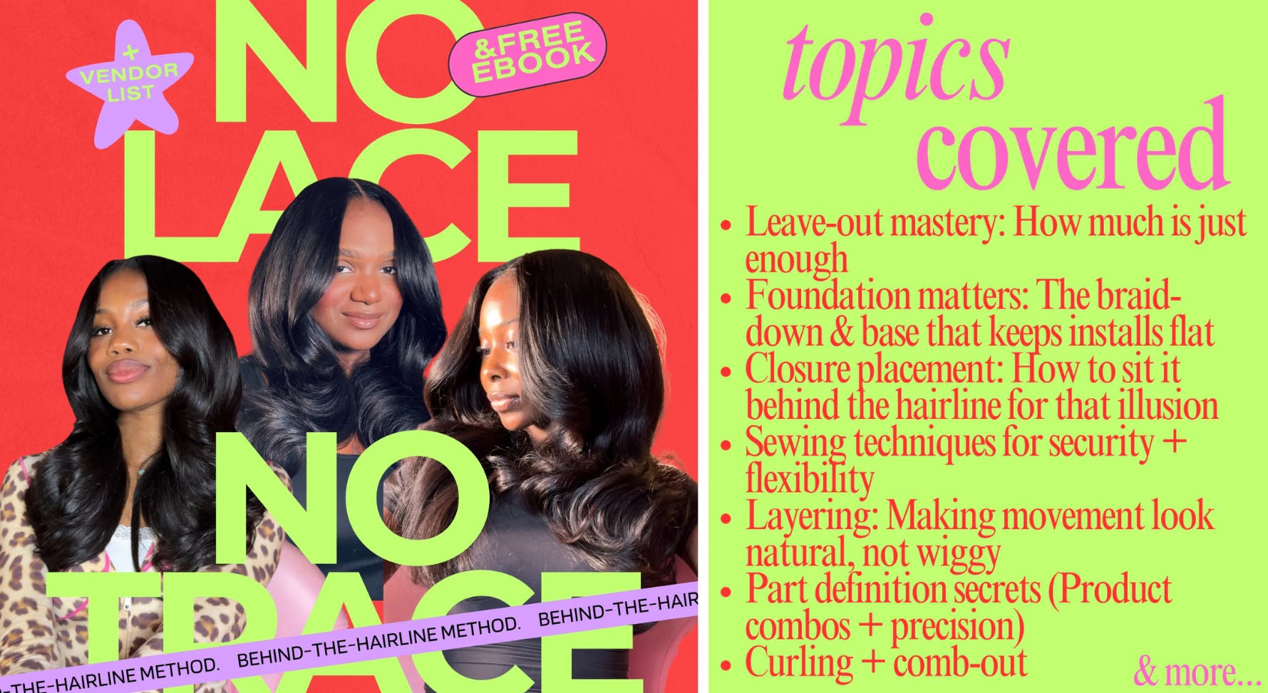 No Lace, No Trace: Behind-the-Hairline Method Online Class
