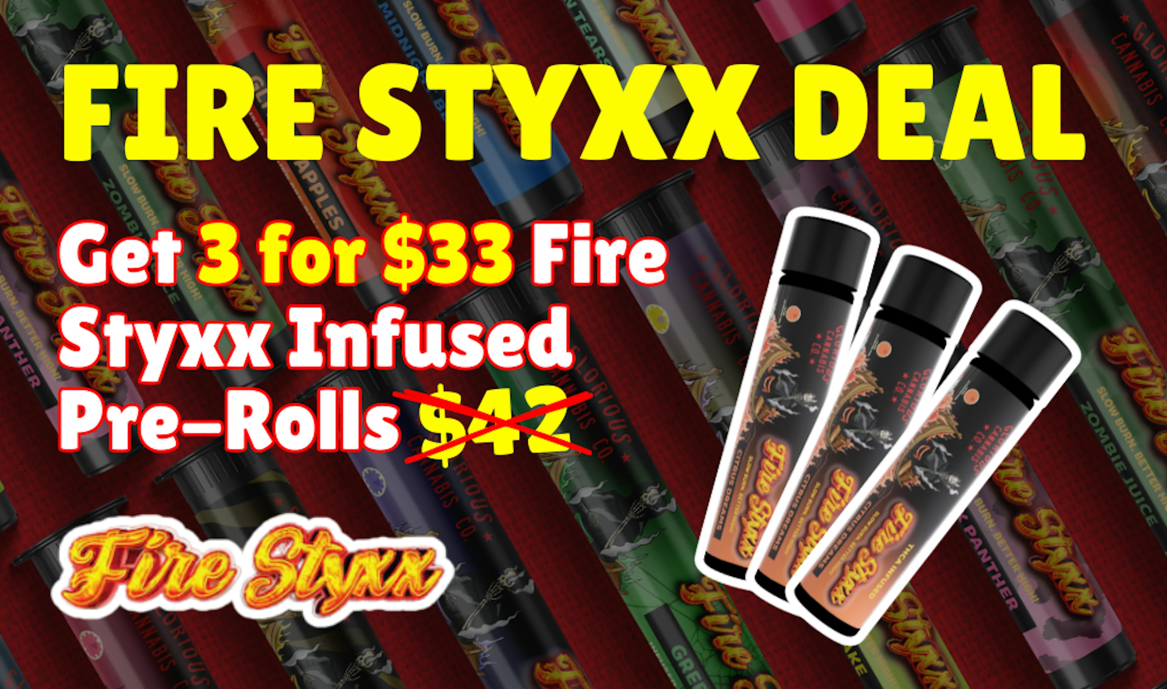 fire styxx deal get 3 for 33