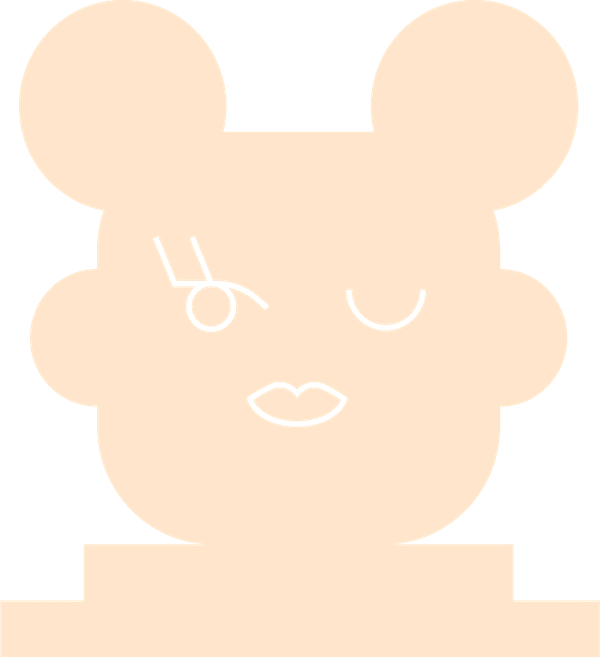 An icon of a girl with pig tails