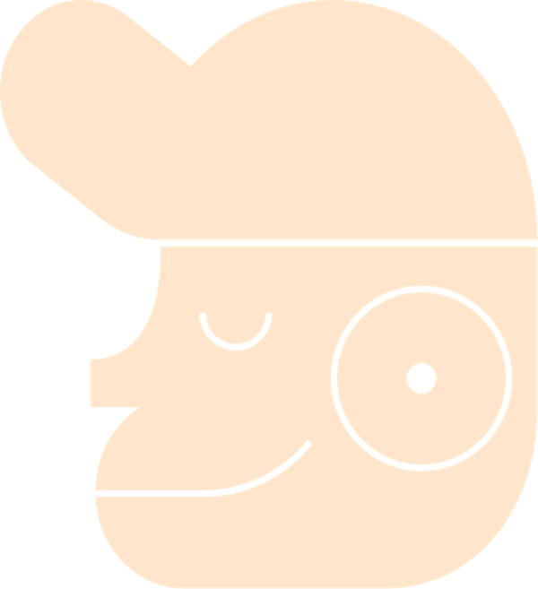 A graphic of a young boy in a hat