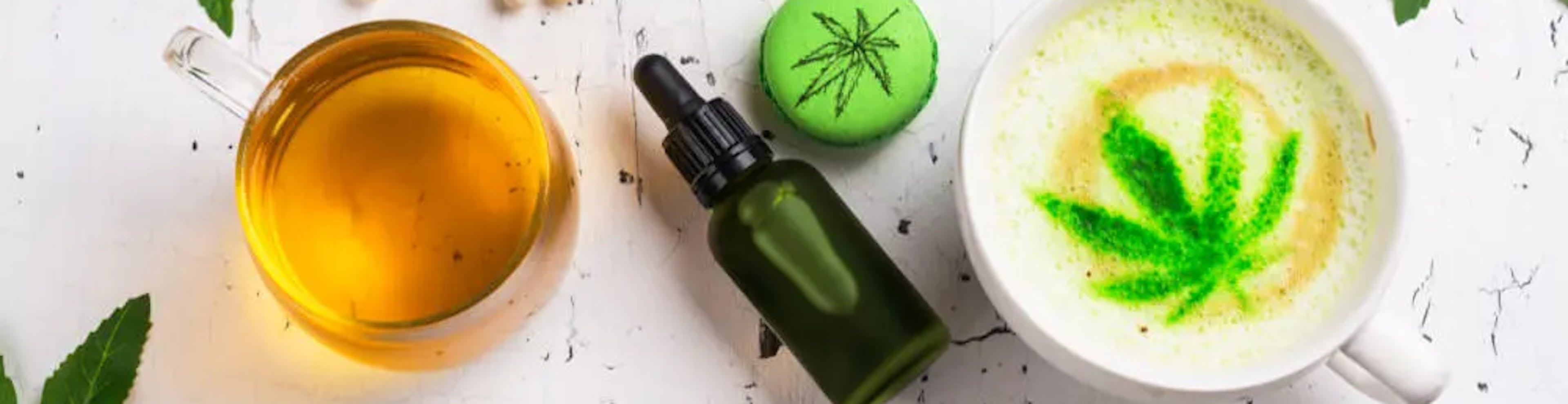 cannabis oil and latte