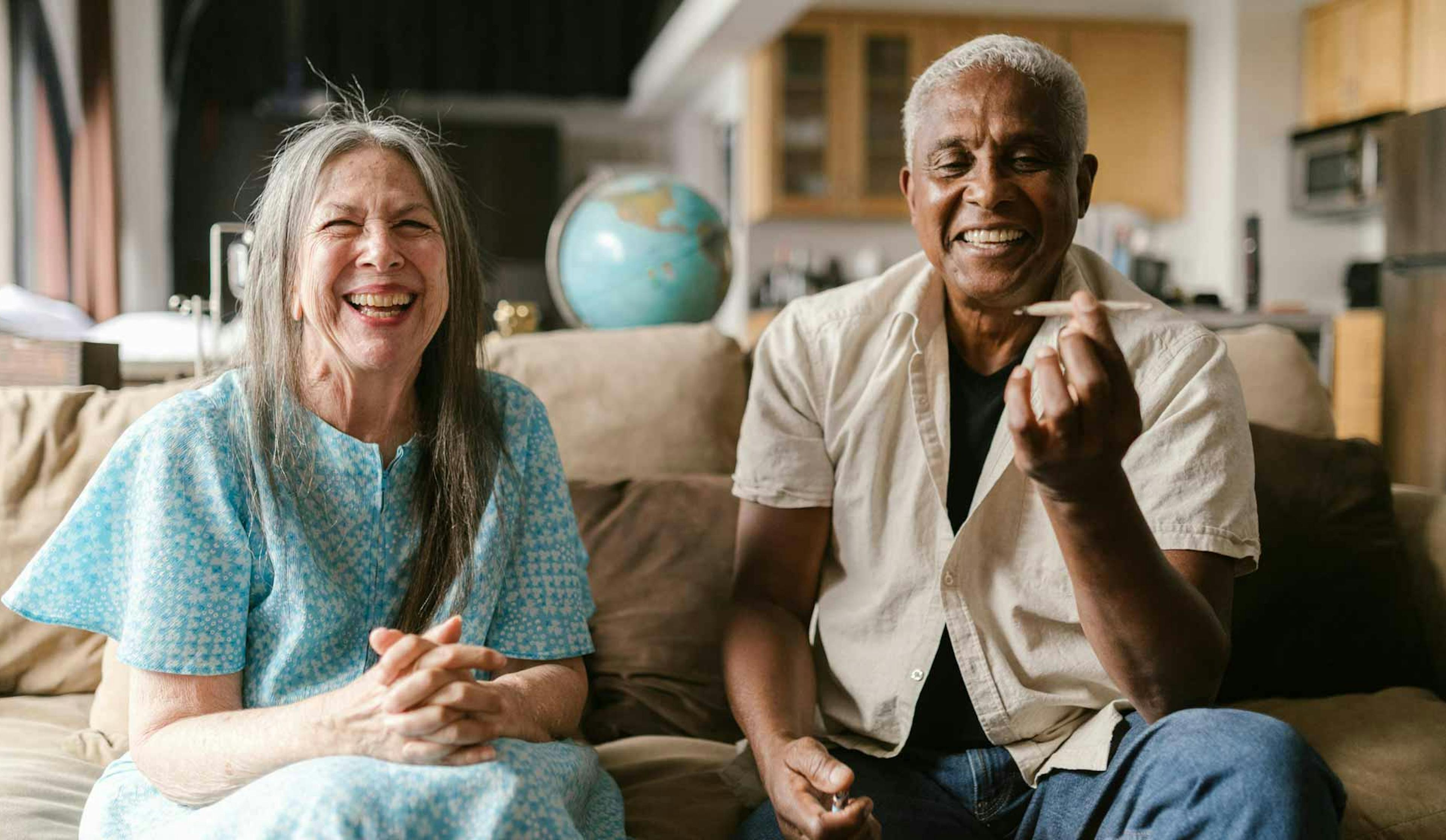couple smoking a joint