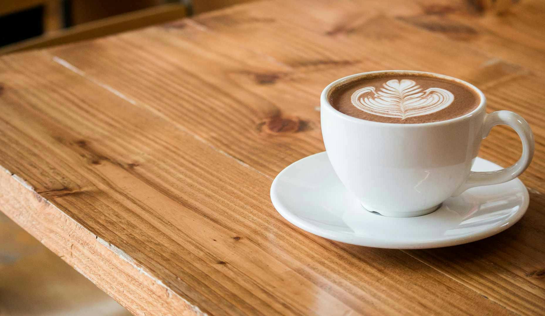 latte on desk