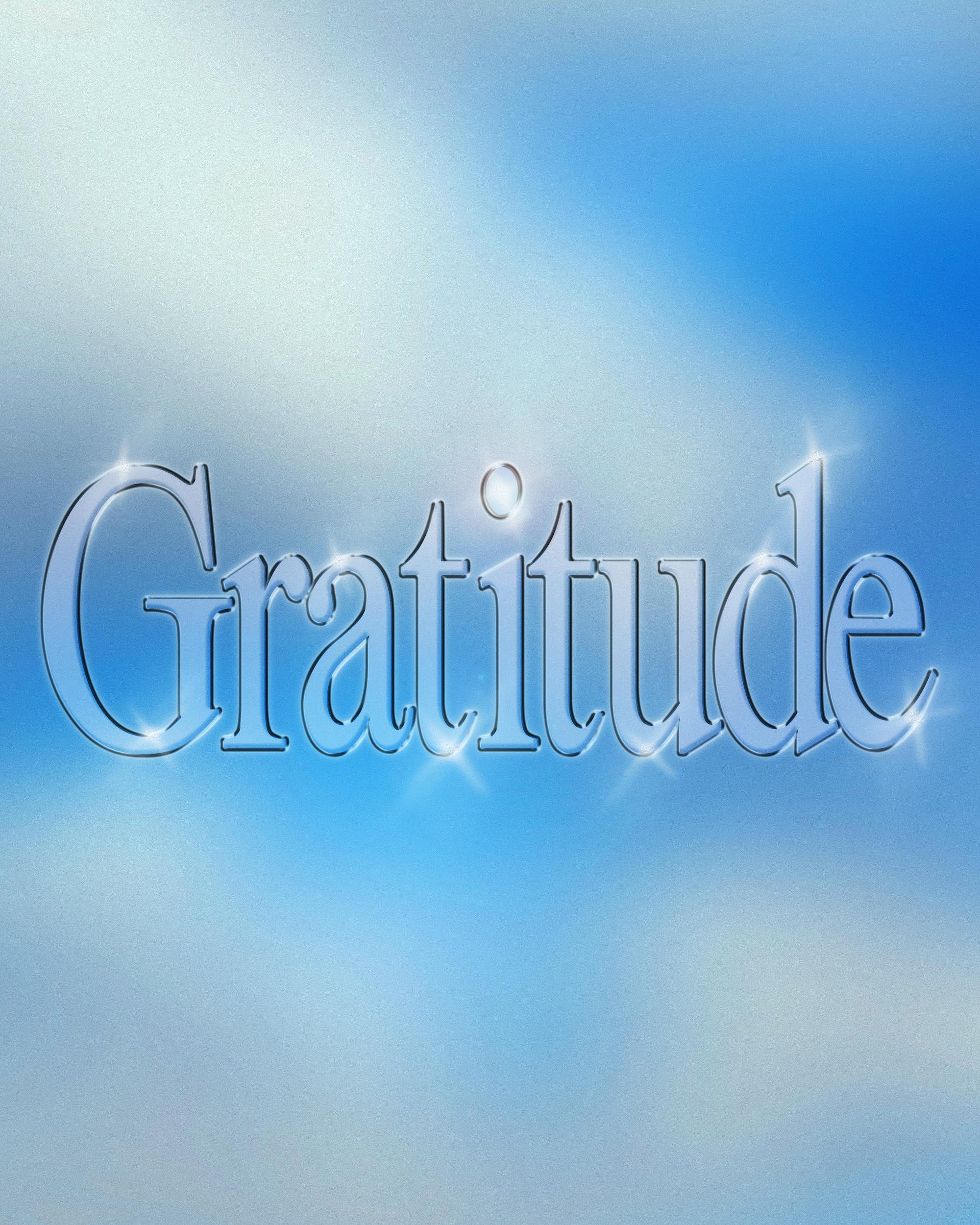 WORD OF THE MONTH: GRATITUDE