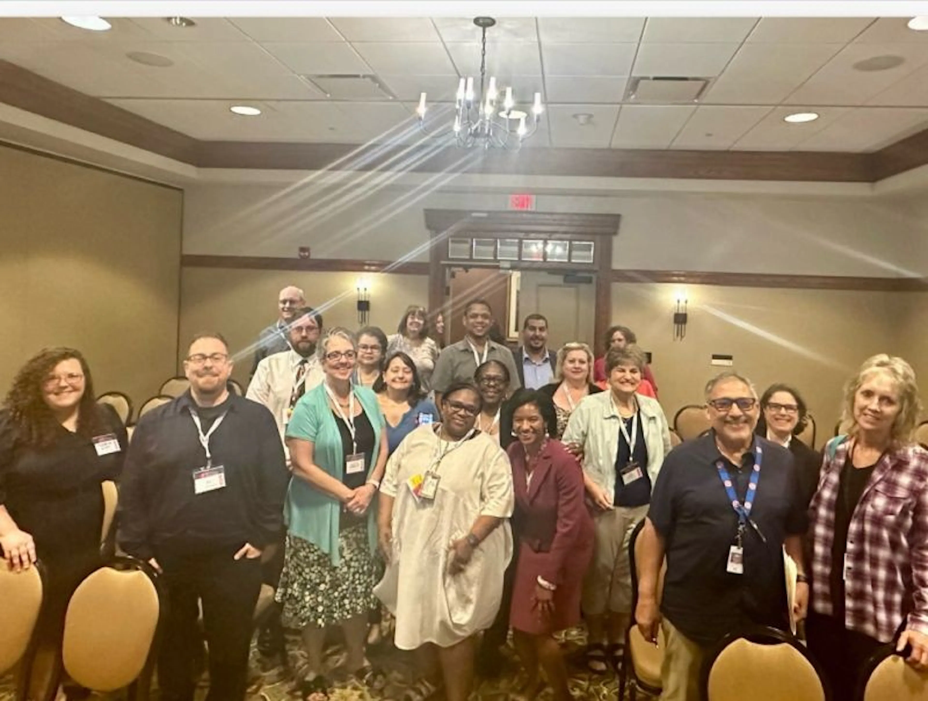 jourdan with a group of attendees from a workshop