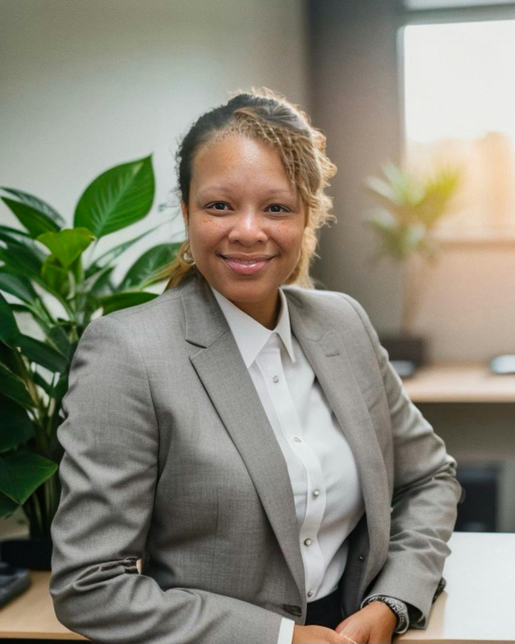 A photo of Usherla DeBerry, Acting Director of the Maryland Governor's Office of the Deaf and Hard of Hearing