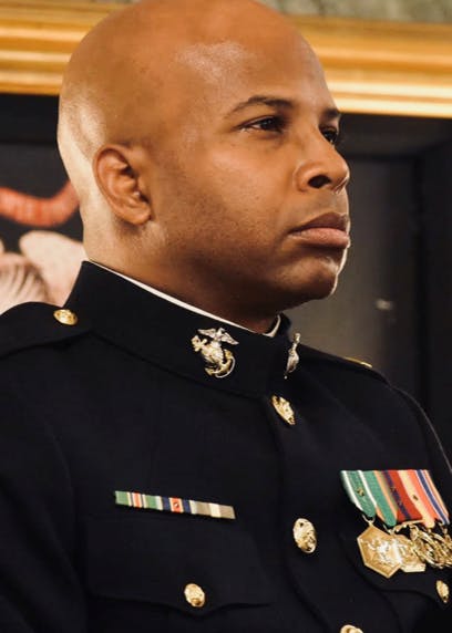 A photo of Sherman Gillums, Jr., U.S. Marine Officer (retired)