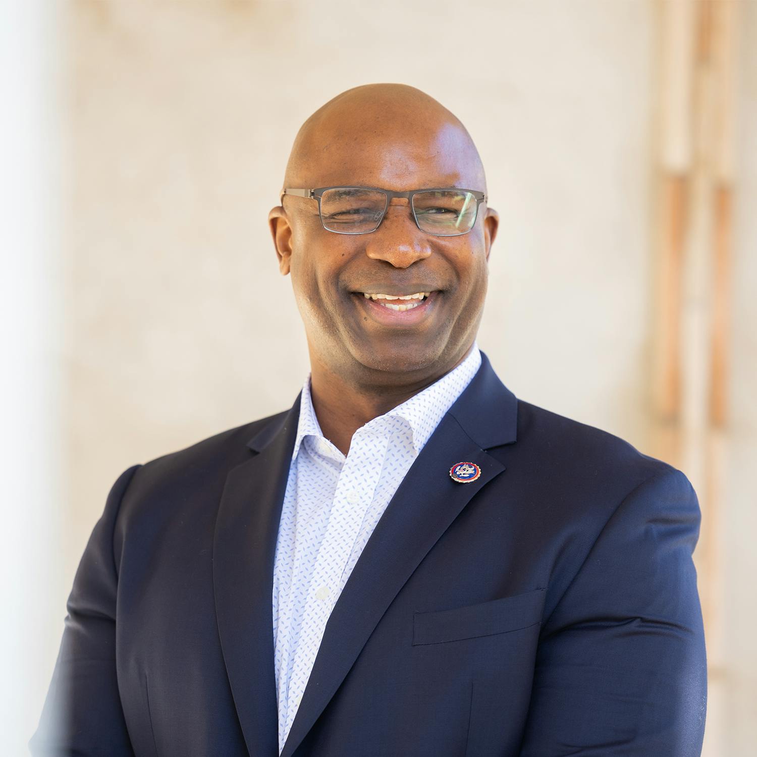 A photo of Congressman Jamaal Bowman, U.S. Representative for New York's 16th Congressional District