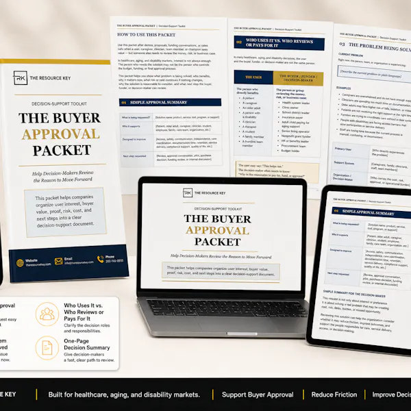 buyer approval packet mockup