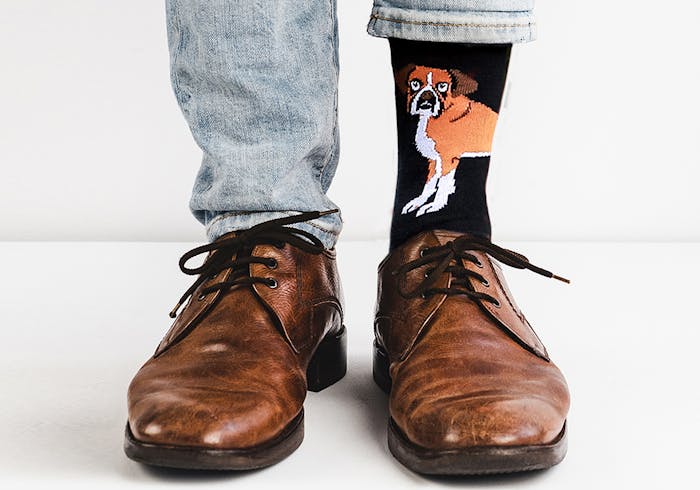 Eye catching dog themed socks