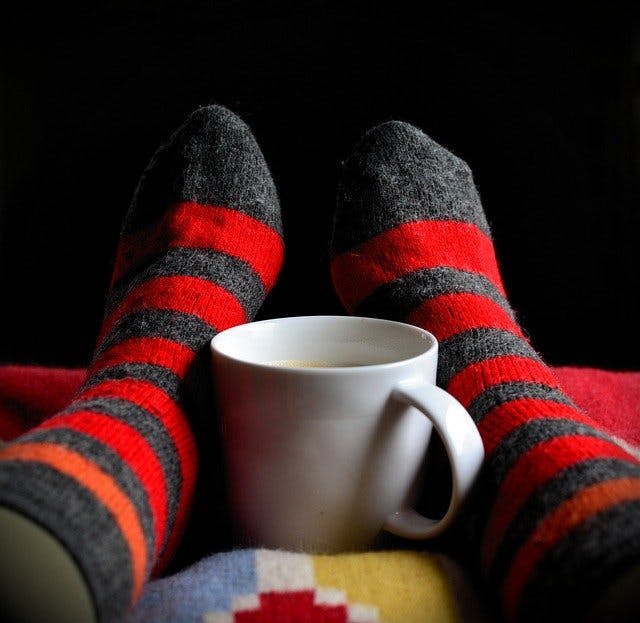 How to keep feet warm in Winter