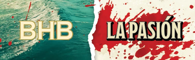 BHB LA PASION LABELS - Ocean and Blood Background