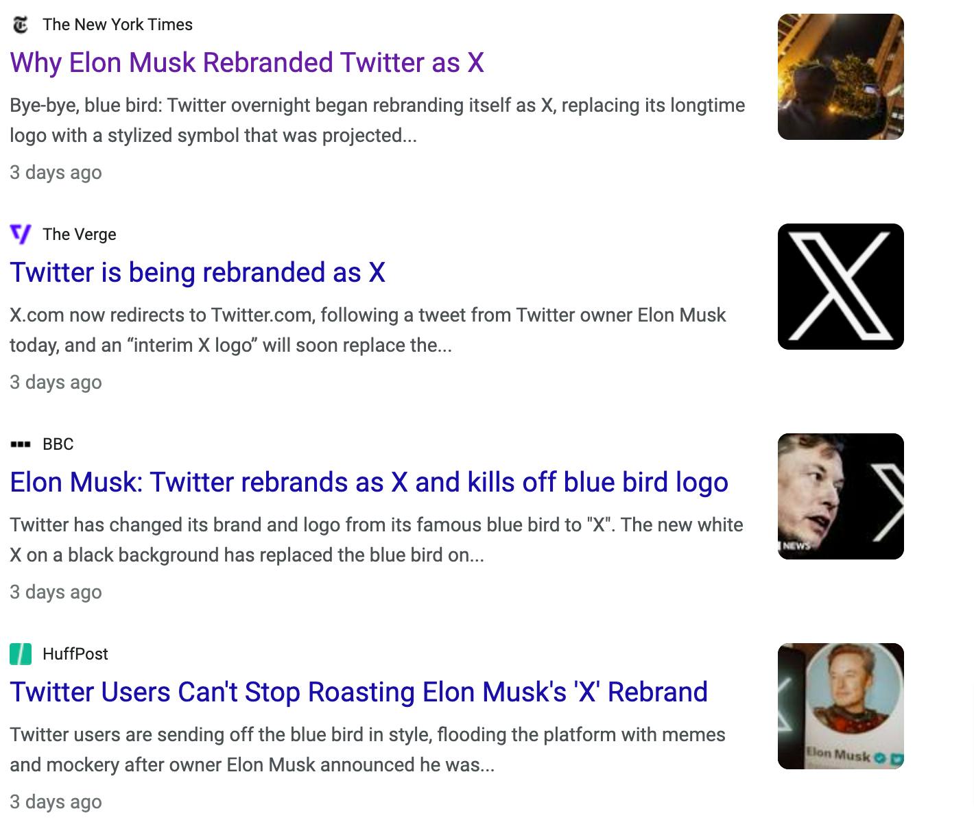 Widespread criticism regarding Elon Musk's move to Rebrand Twitter to X