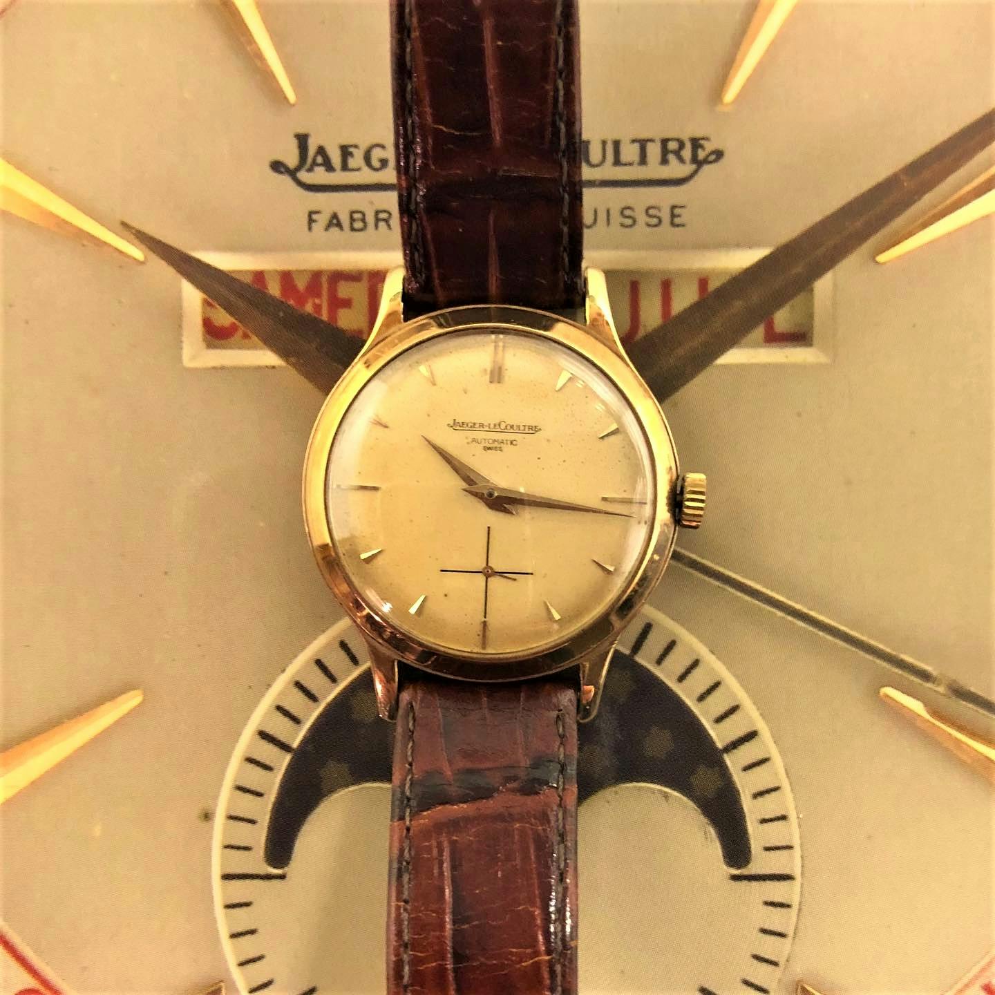 Gold Jaeger LeCoultre Automatic Men's Watch from the 1950s