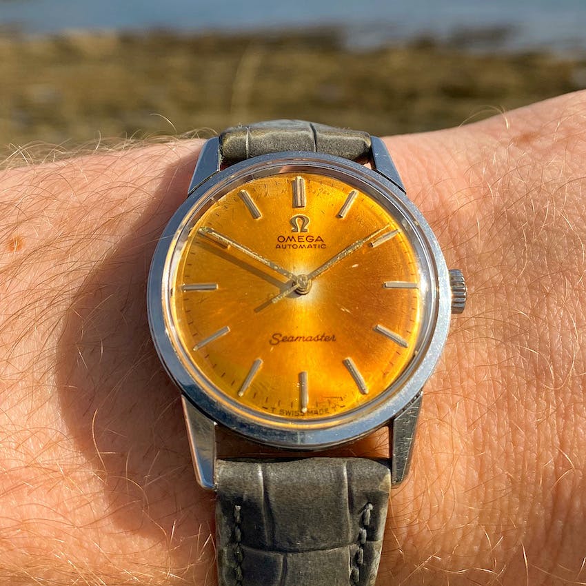 This Omega Seamaster was purchased on eBay. It's in great condition
