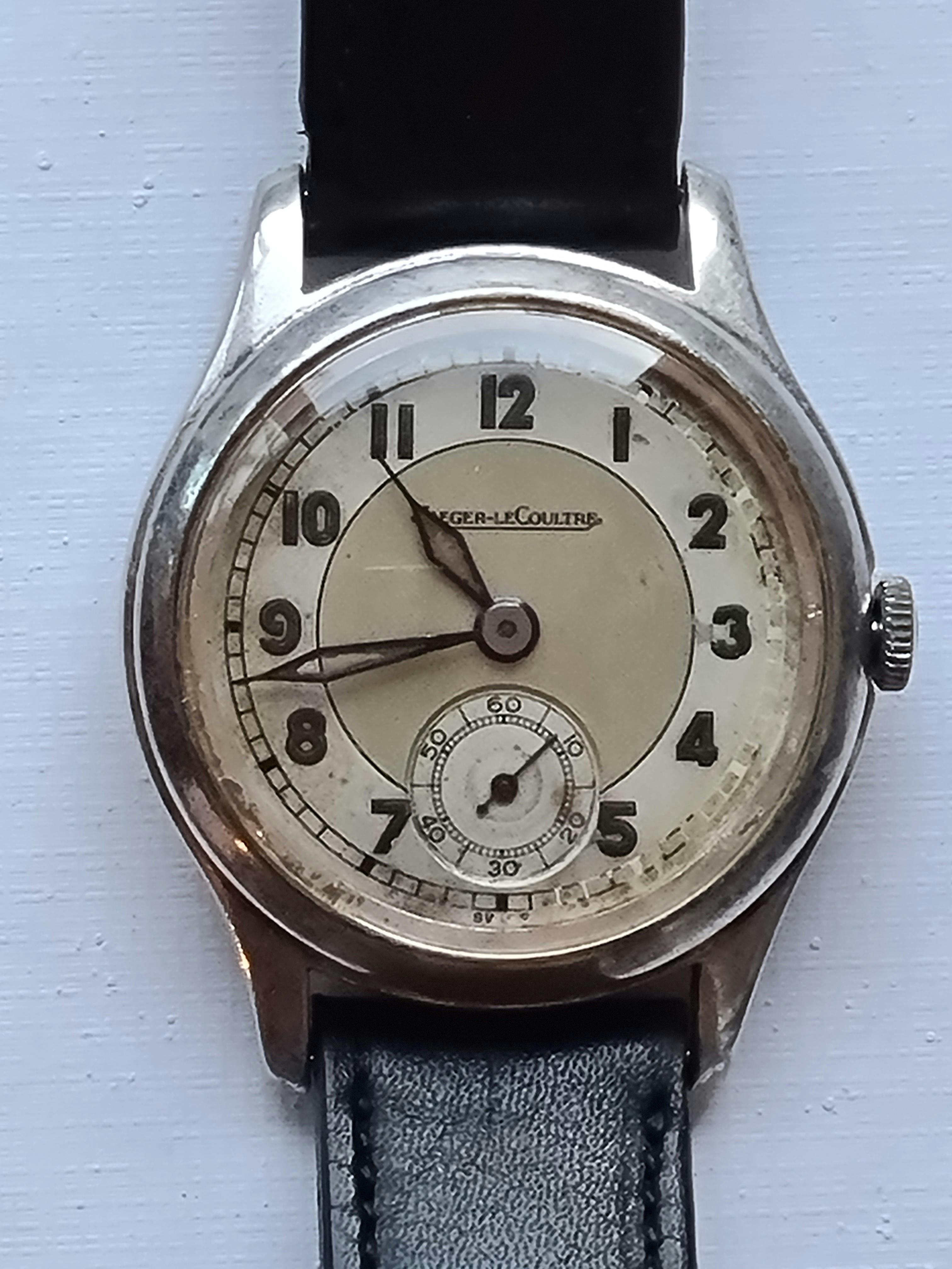 Jaeger LeCoultre Steel Men's Watch from the 1950s