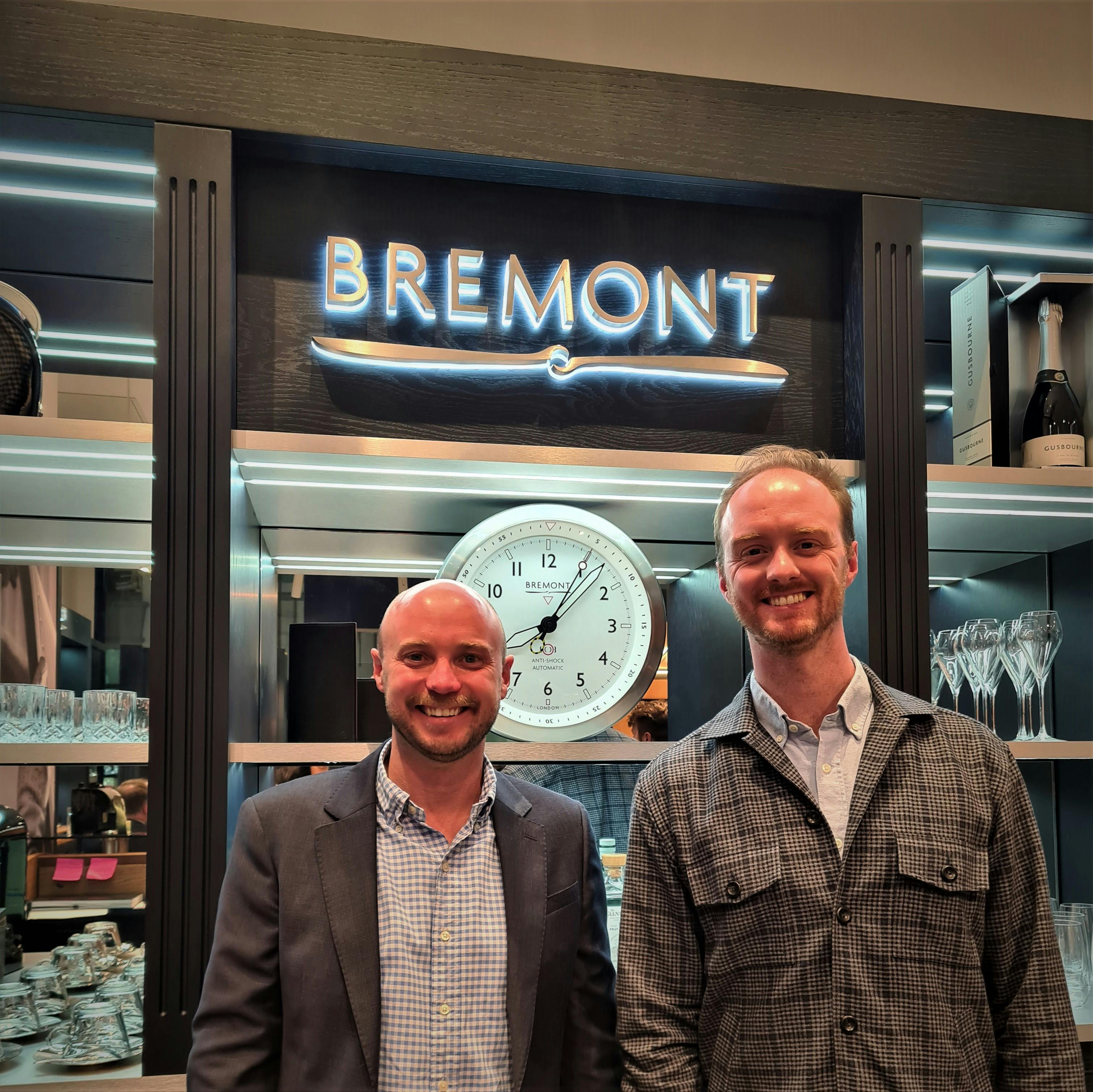 The WCC Co-Founders Hamish and Ed at our recent successful event with Bremont in Birmingham.