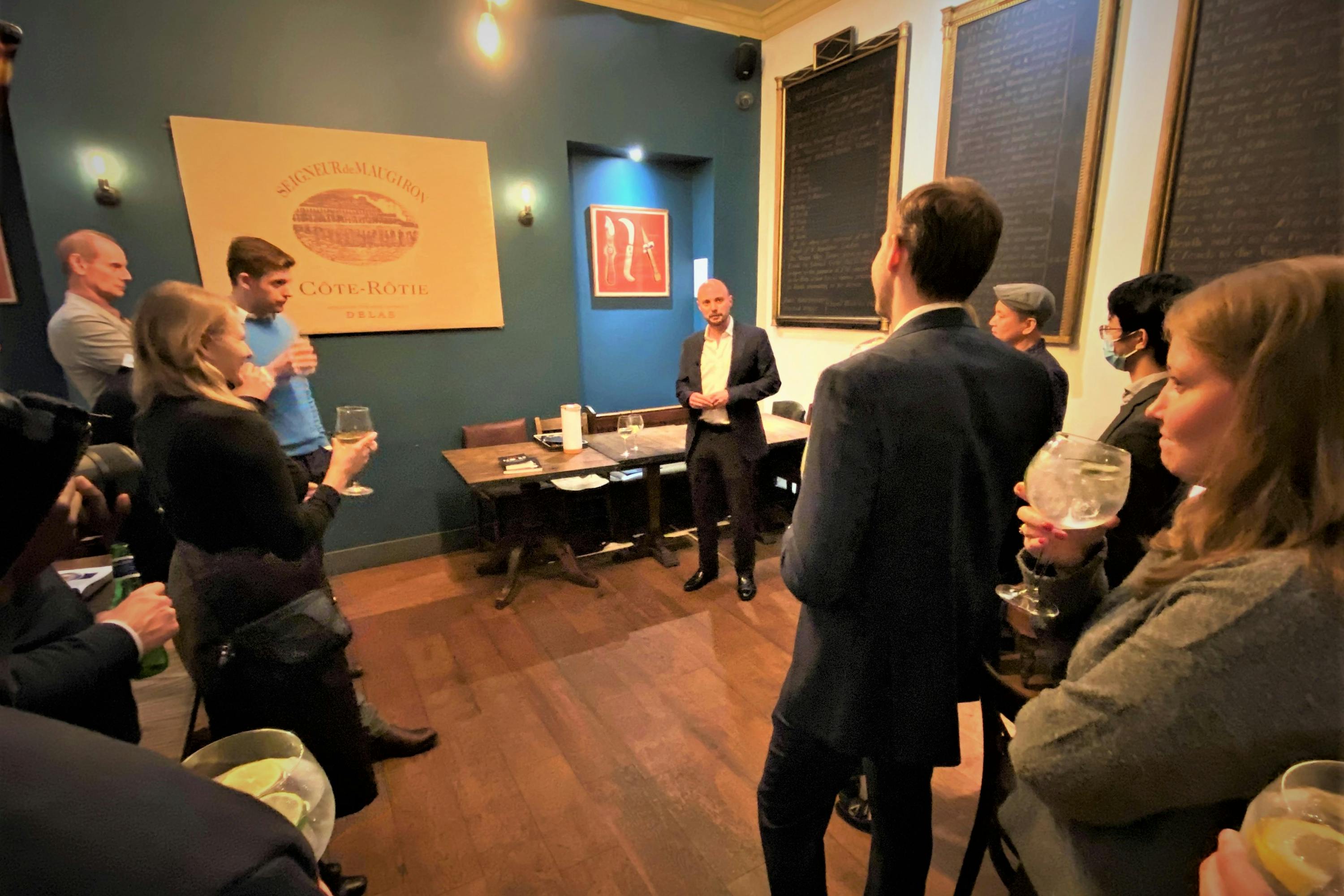 The Watch Collectors' Club CEO Hamish Robertson giving a short talk on How to Appraise a Watch at the October 2021 In-Person Meetup