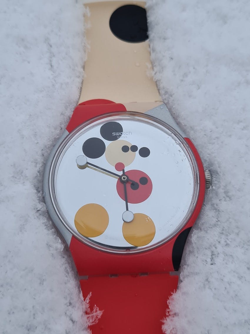 Hamish's Mickey Mouse x Damian Hirst Swatch