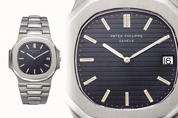 Steel Patek Philippe Nautilus 3700 with Blue Dial and silver hands