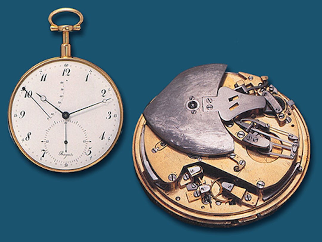 Breguet's Automatic Winding Mechanism tilted as the wearer walked, thus winding the Mainspring to power the watch
