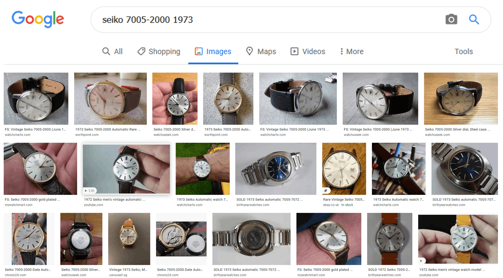 More detailed Google Image Search reveals many examples of this watch.