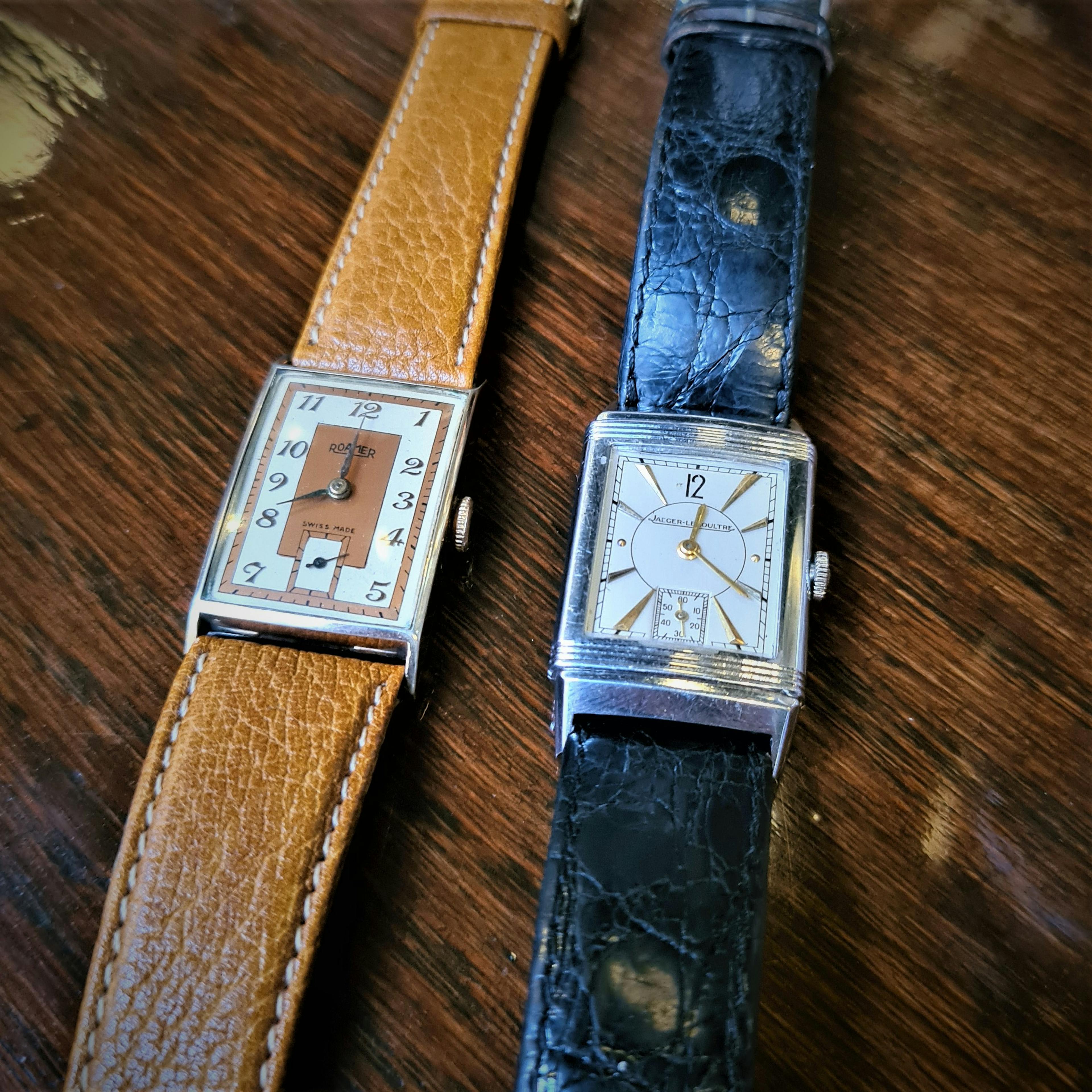 A Pair of vintage watches from the 1940s. you are likely to find watches like this for very reasonable prices at a Vintage Watch and Clock Fair or Show.