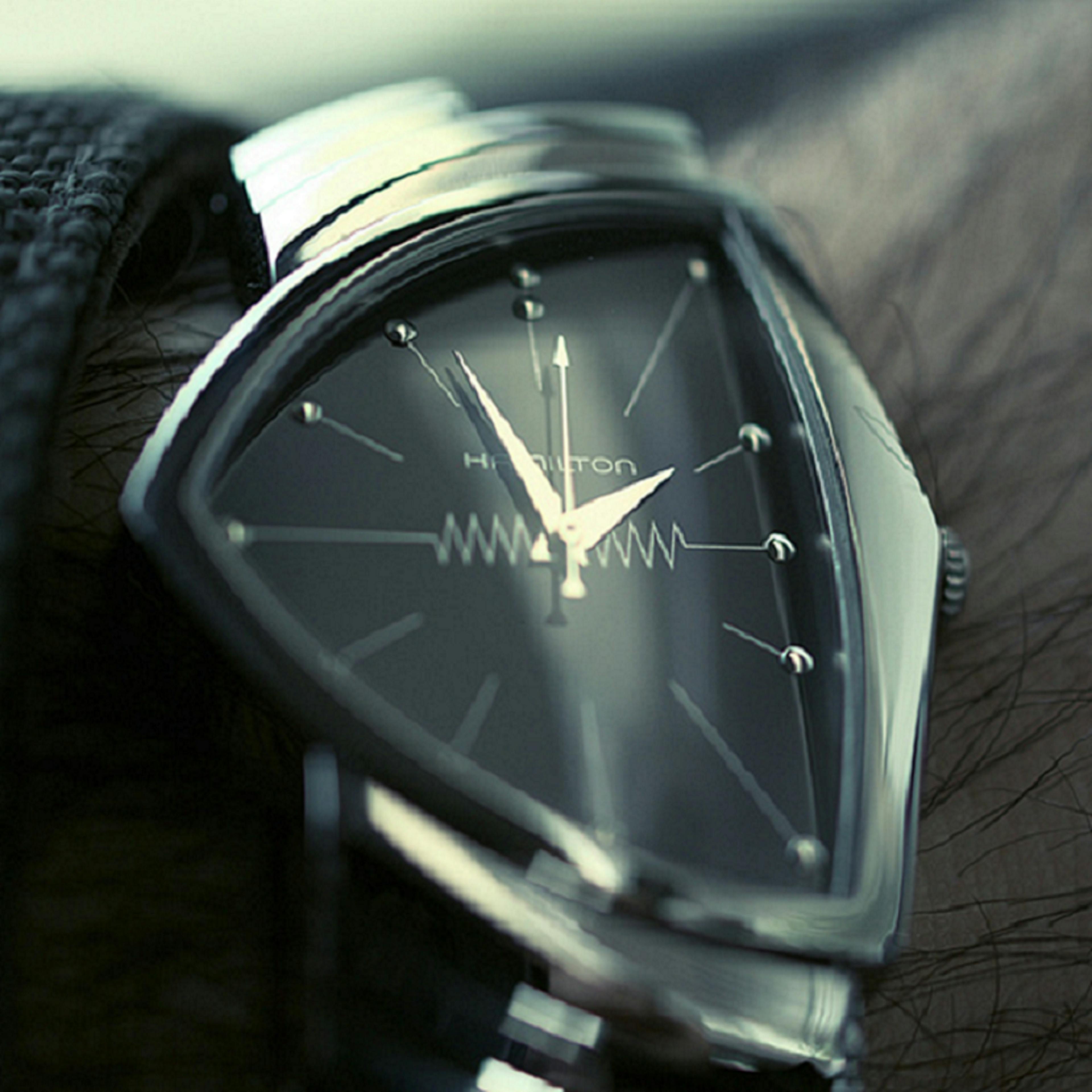 Hamilton Ventura in Steel with Black Dial
