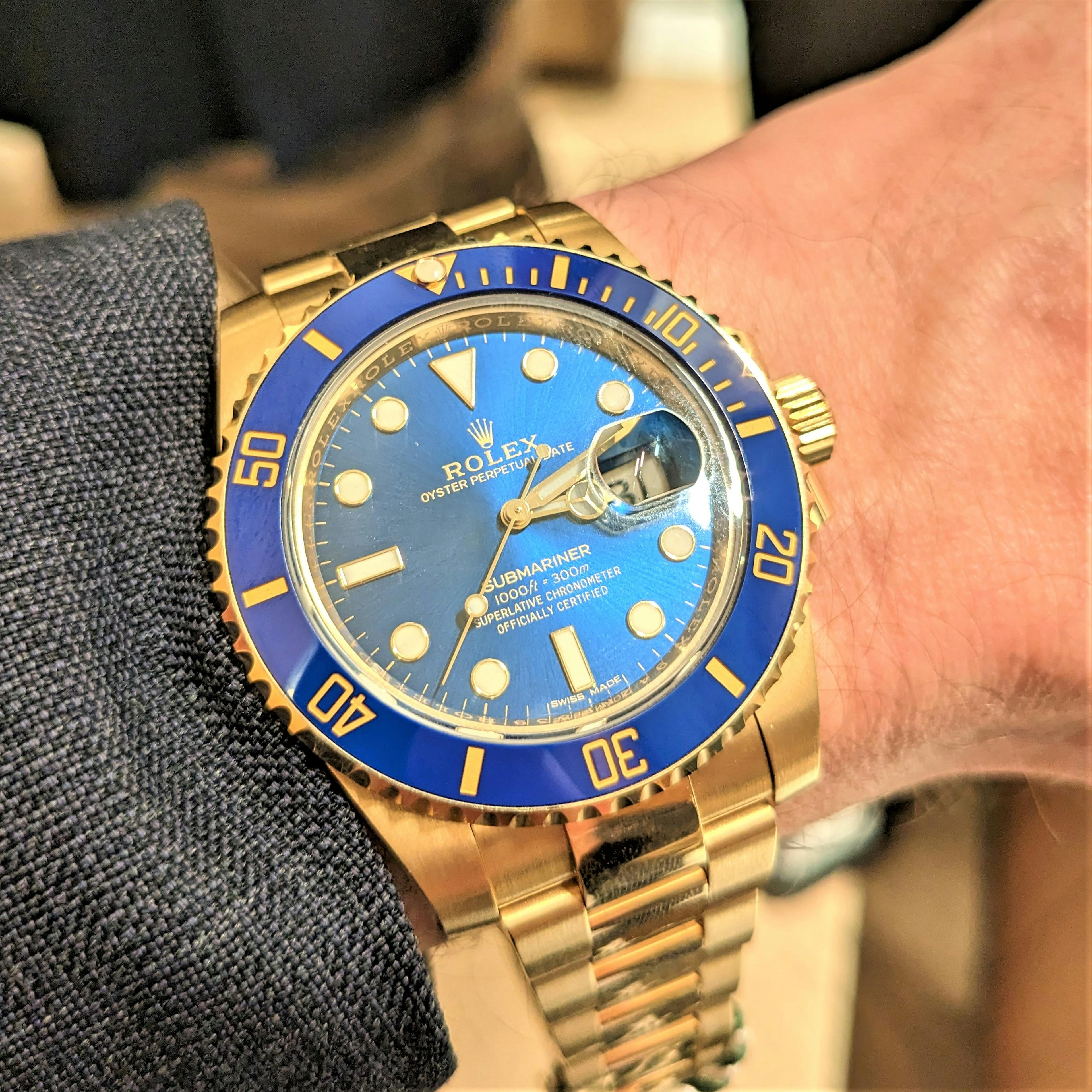 A Solid Gold Rolex Submariner