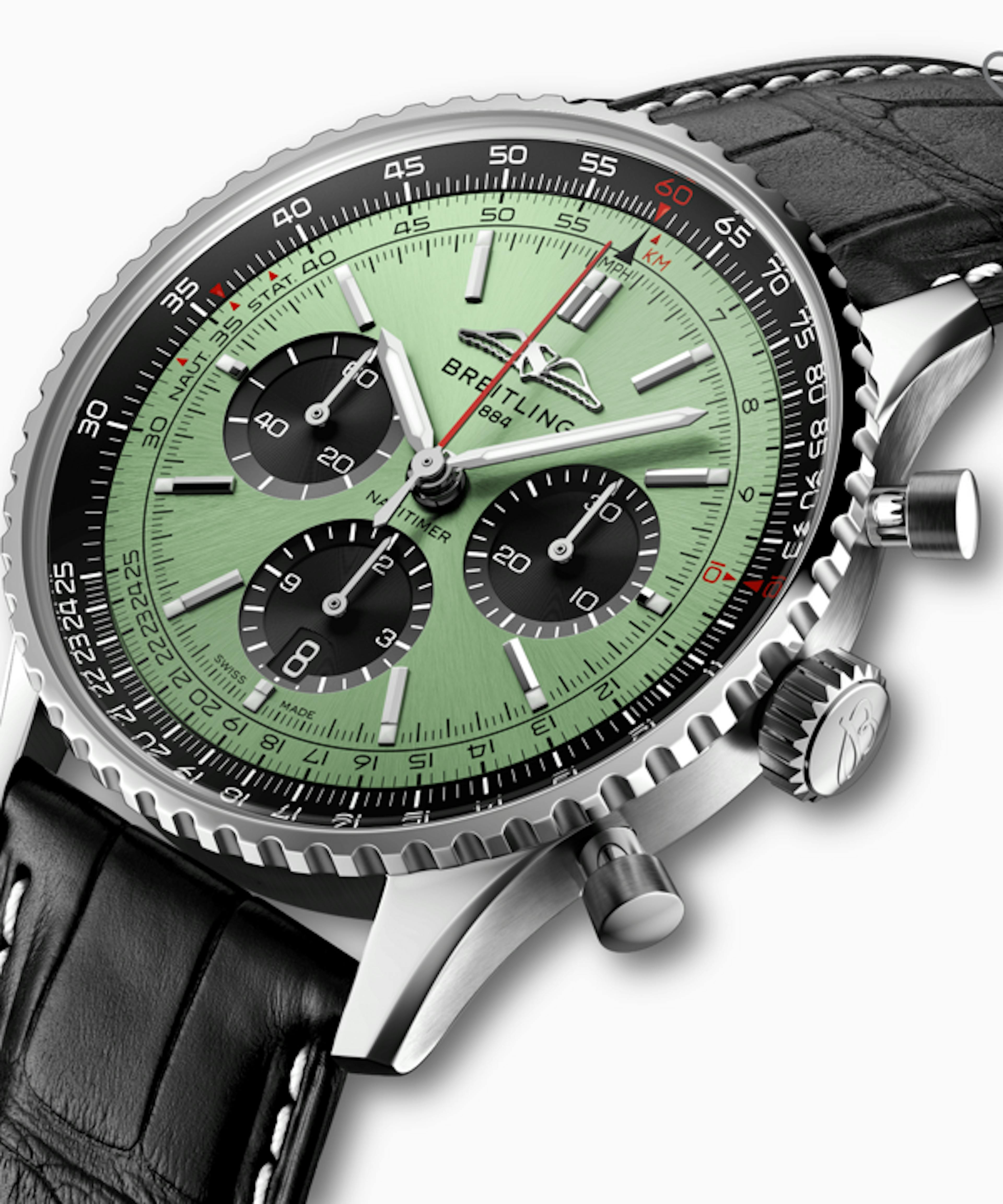One of the new colourful Navitimers introduced this year.
