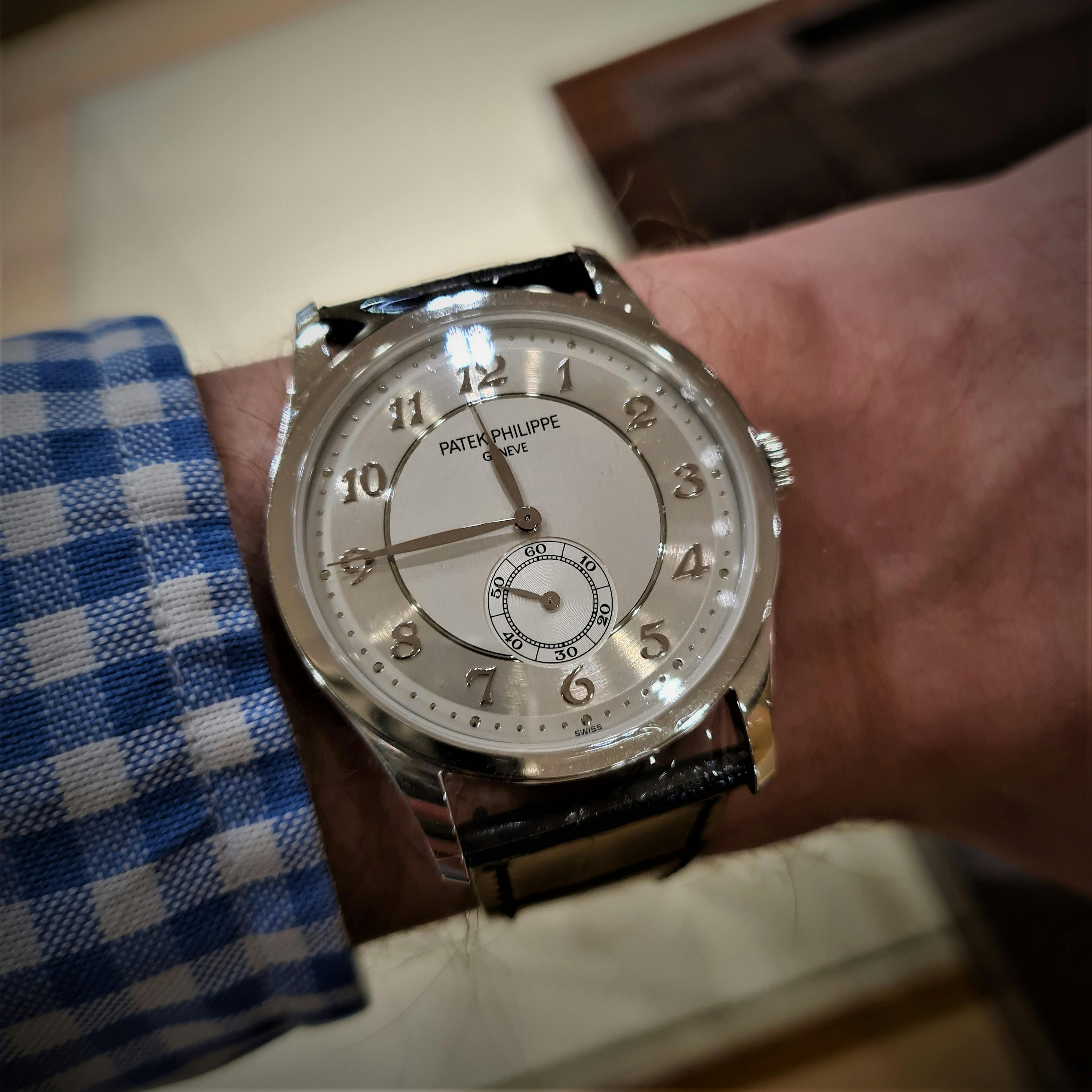 This modern watch from Patek Philippe contains the famous Breguet Numerals Louis Breguet designed.