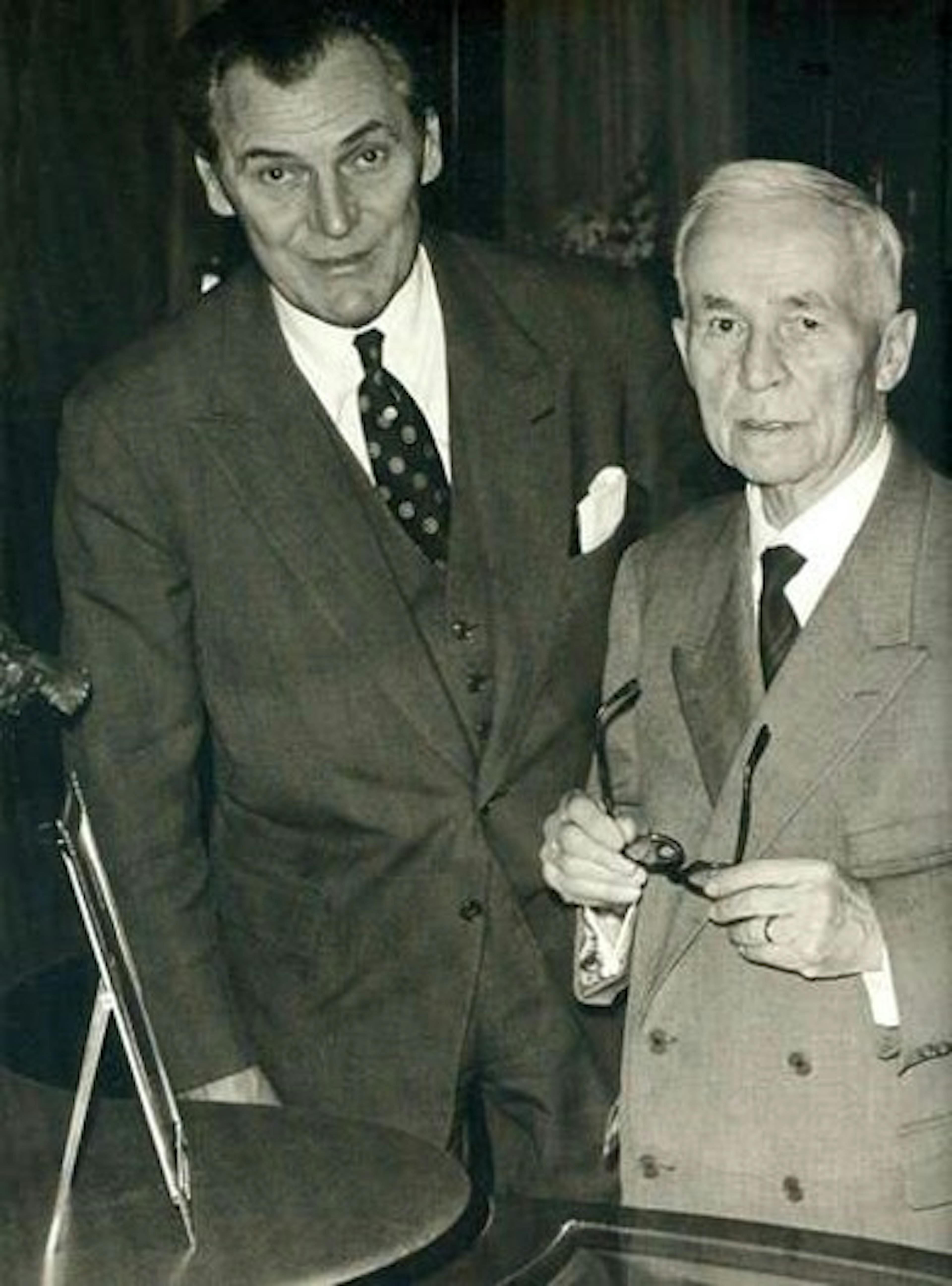 Henri Stern (left), was the first Stern family member to manage Patek Philippe. He dramatically changed its manufacturing processes before the Second World War. Photo Credit. Patekphilippe.com