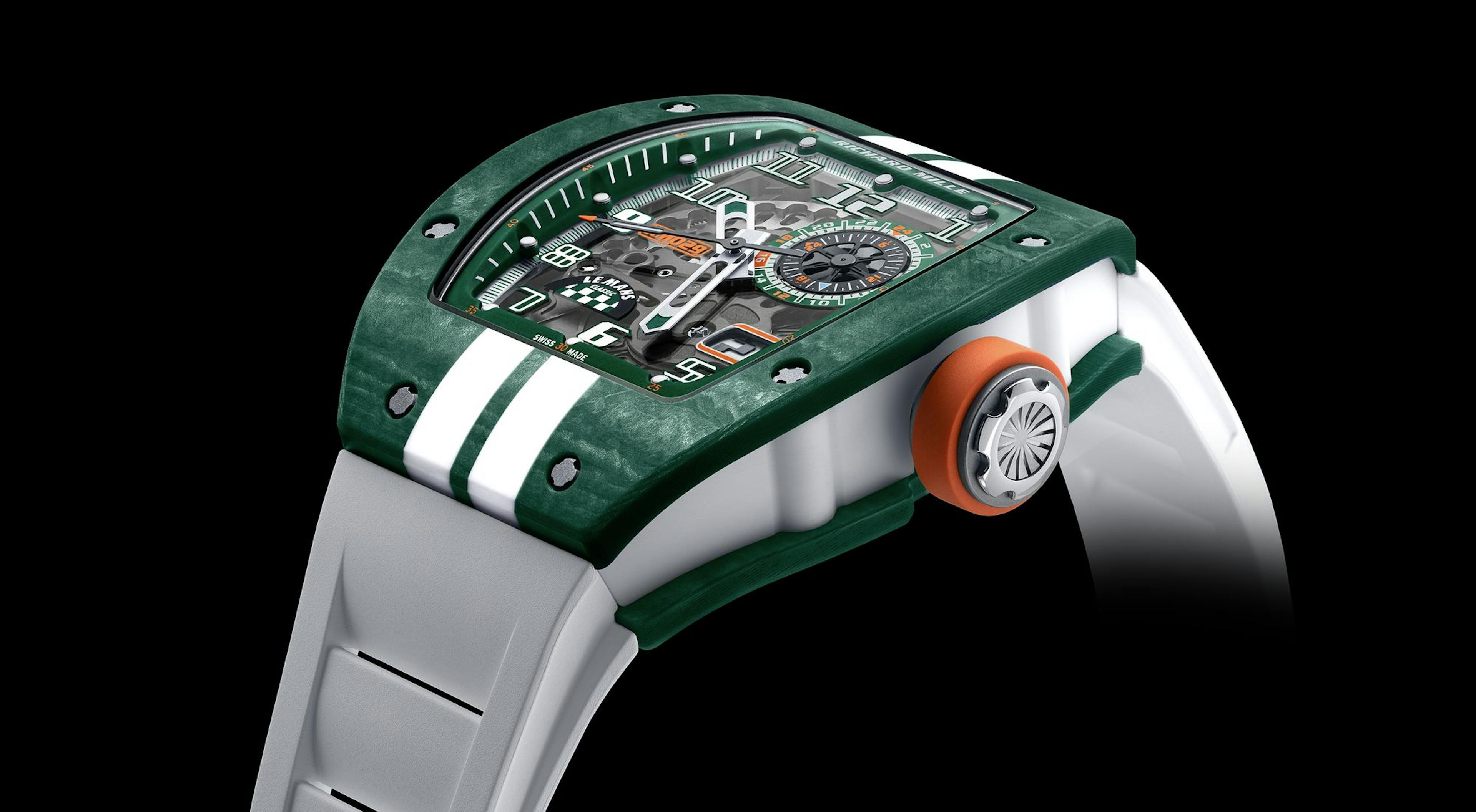 The Richard Mille Le Mans Special Edition. The case is made of special composite materials inspired by those used in racing cars.
