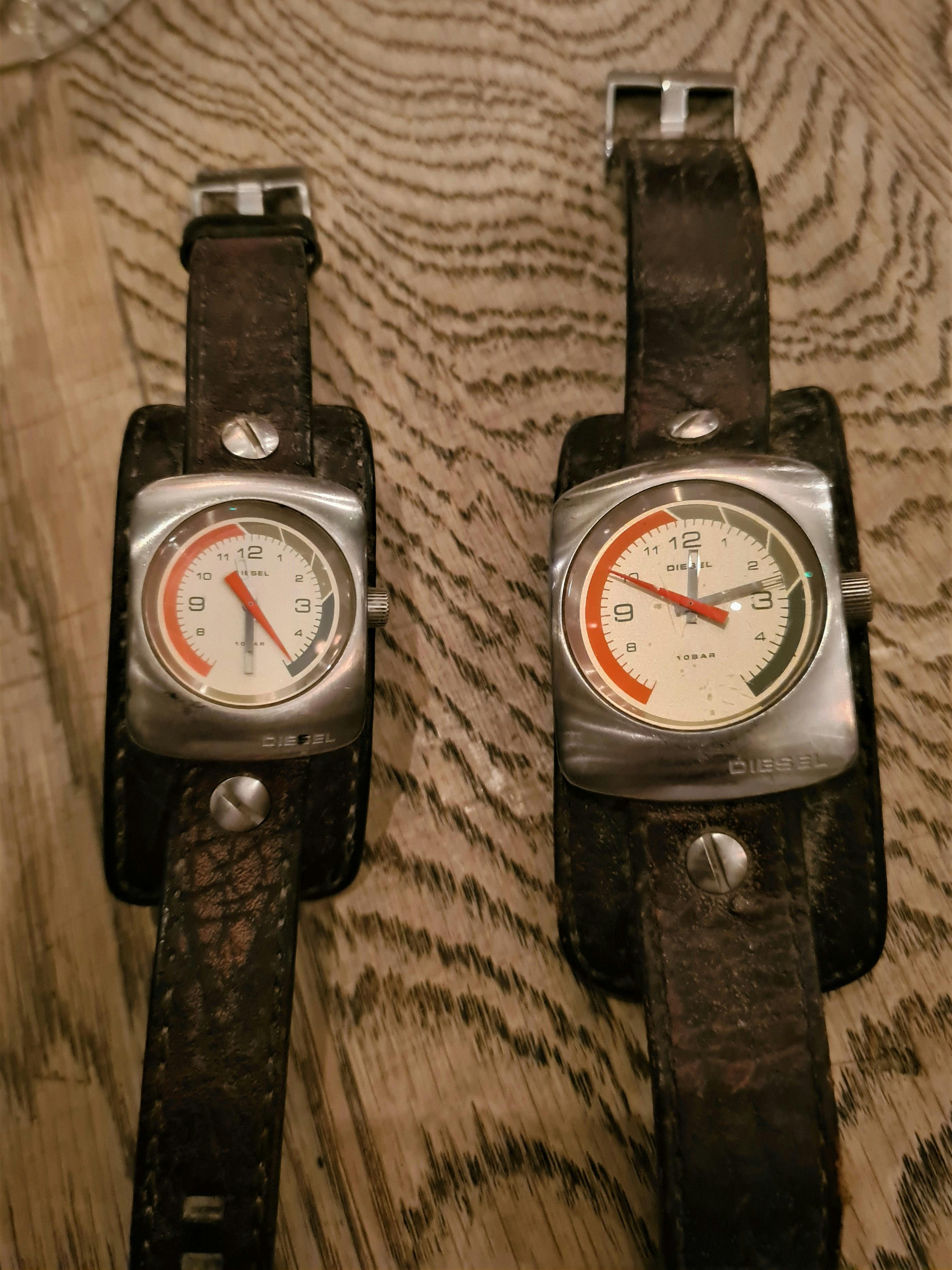 Two Diesel Fashion watches from 2005 brought along to our Meetup