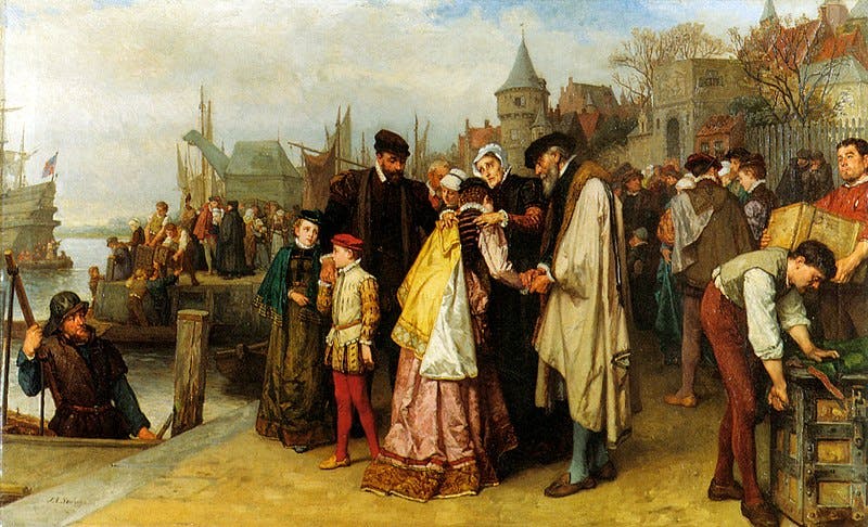  Emigration of the Huguenots by Jan-Antoon-Neuhuys
