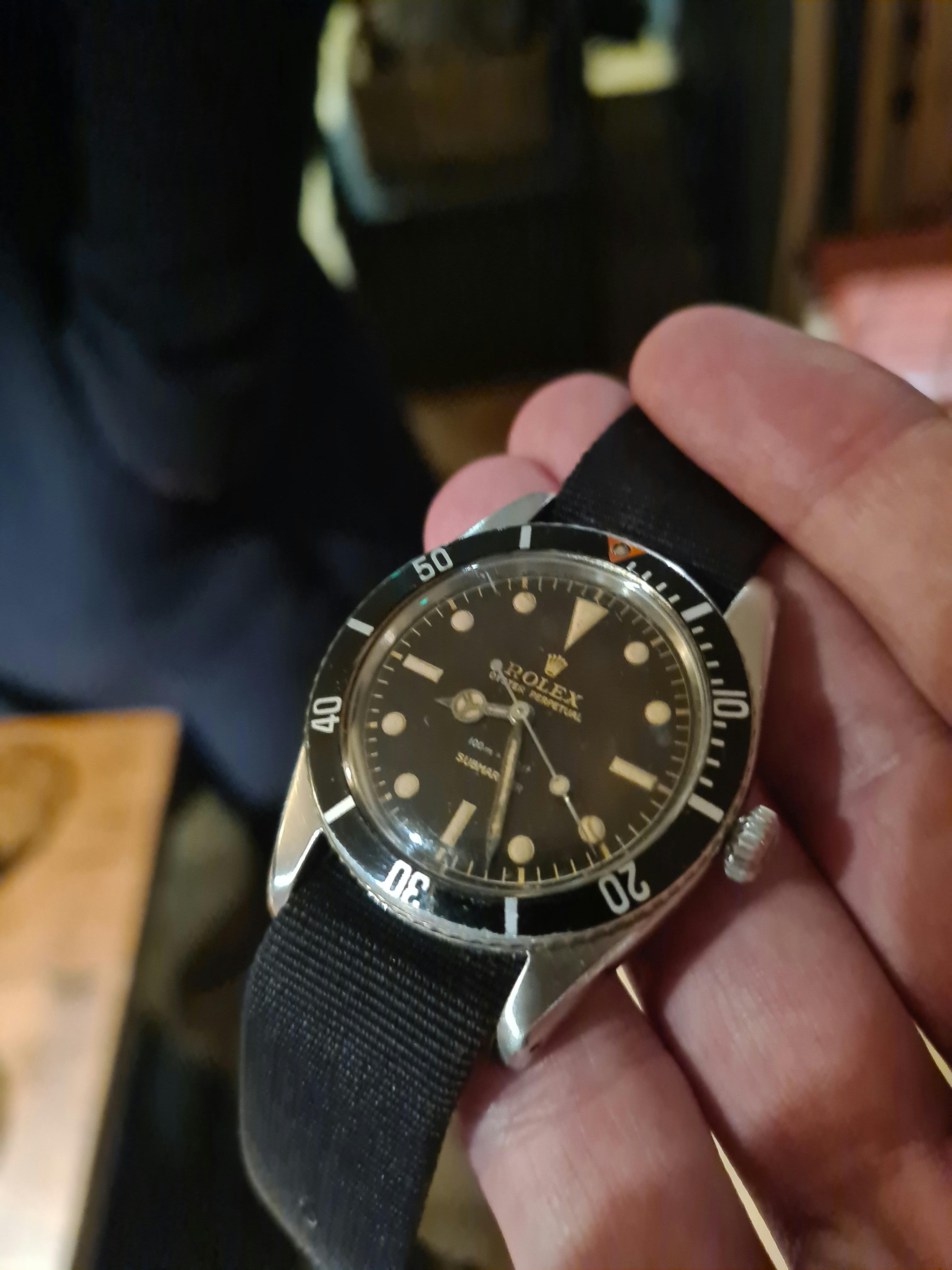 A Rolex Submariner from 1953, the year the watch was released.