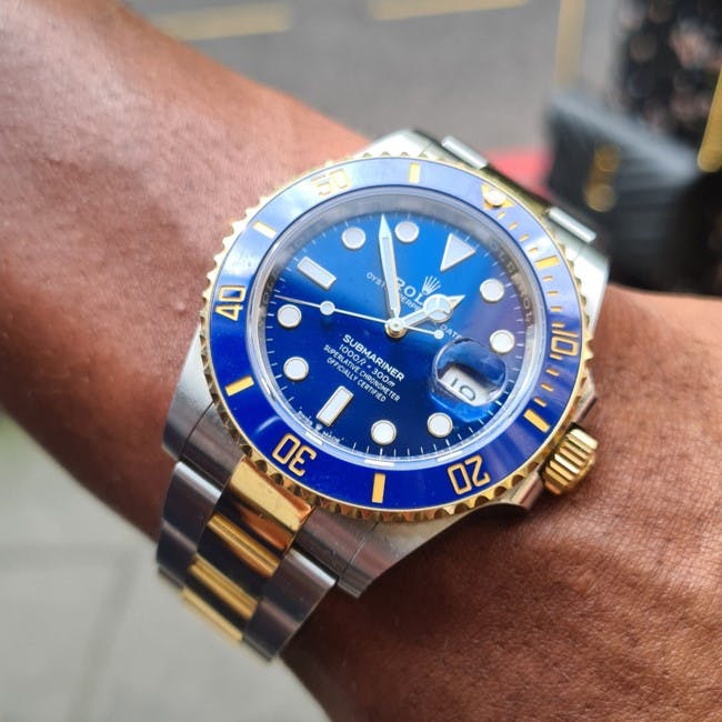 One of the most famous Sports Watches in the world, a Rolex Submariner.
