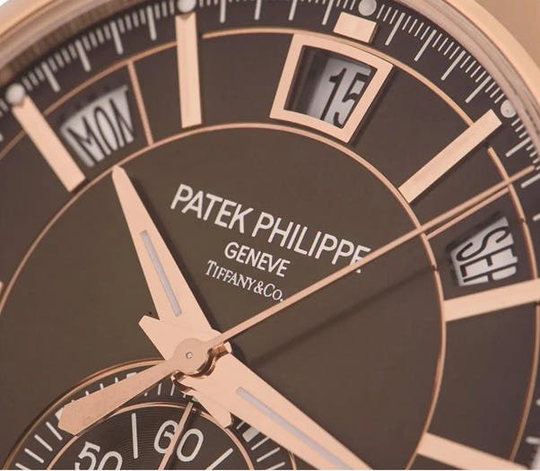 Tiffany-signed Patek Philippe Annual Calendar Ref. 5905R-001 in Rose Gold Phot: 1st Dibs