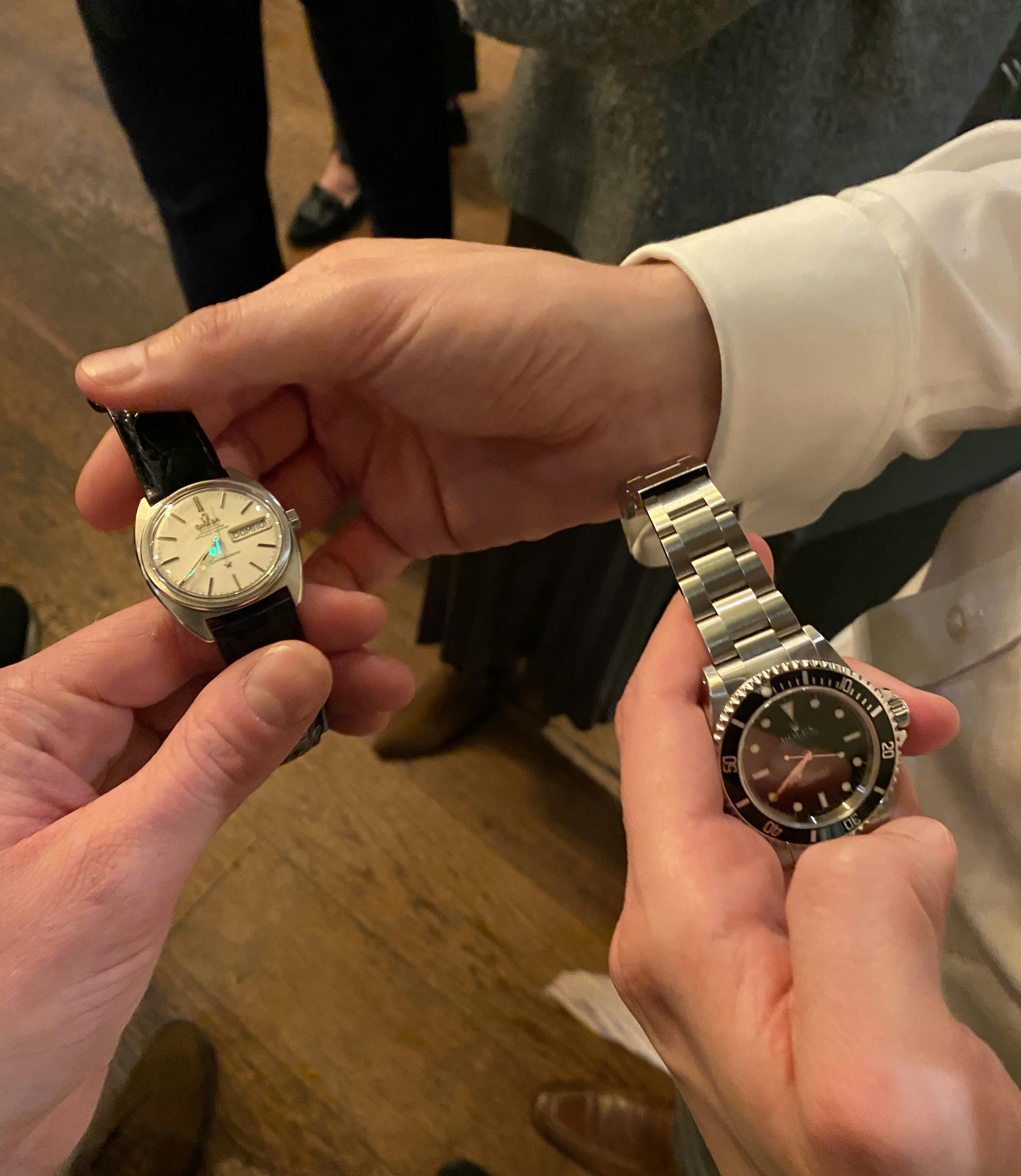 Two watches at our October Meetup