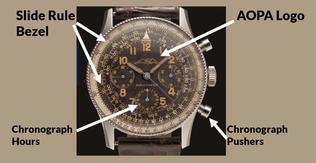 The first series Breitling Navitimer 806 has some famous features