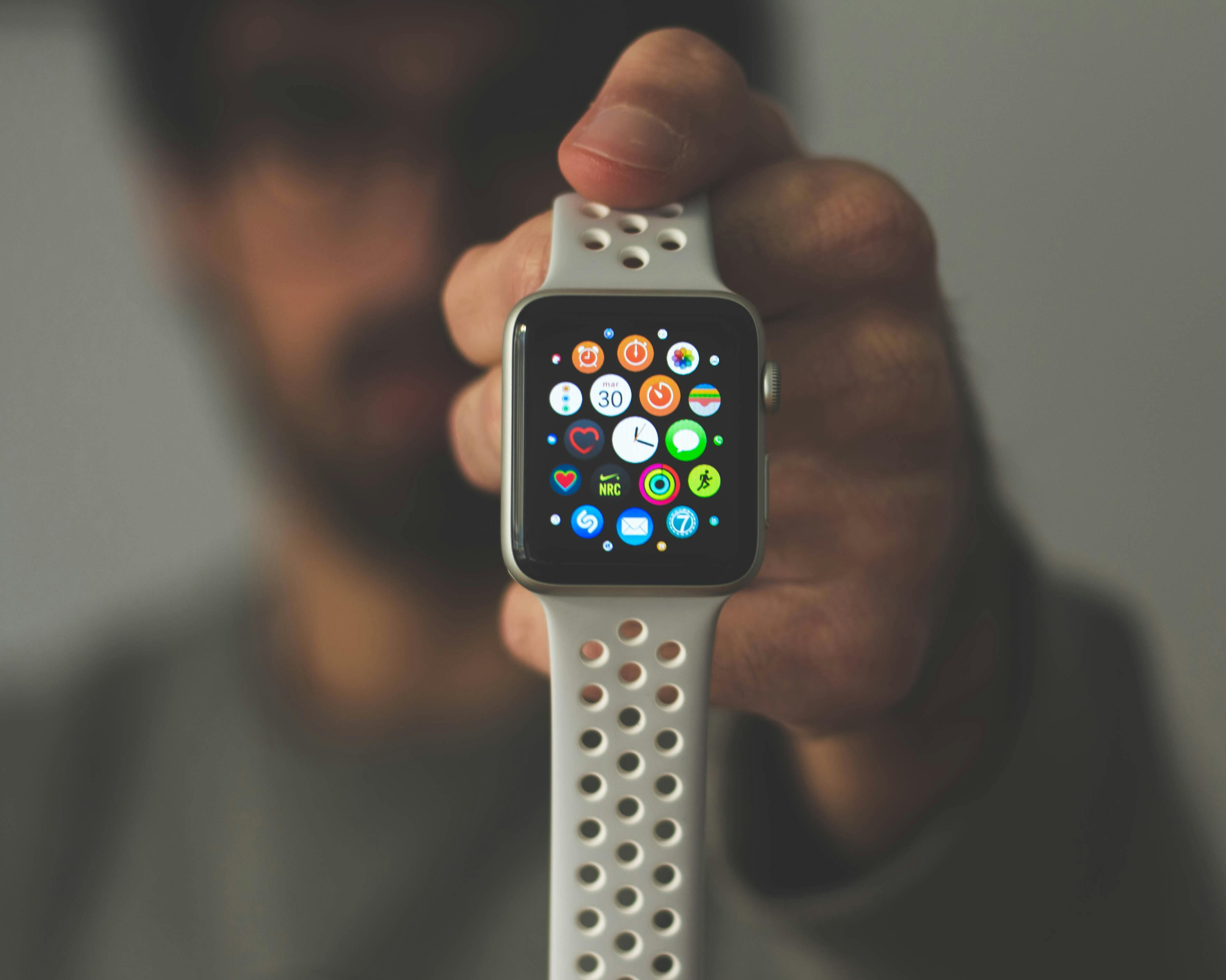 An Apple Watch Series 1, a versatile Smartwatch that is very useful for tracking sporting activity