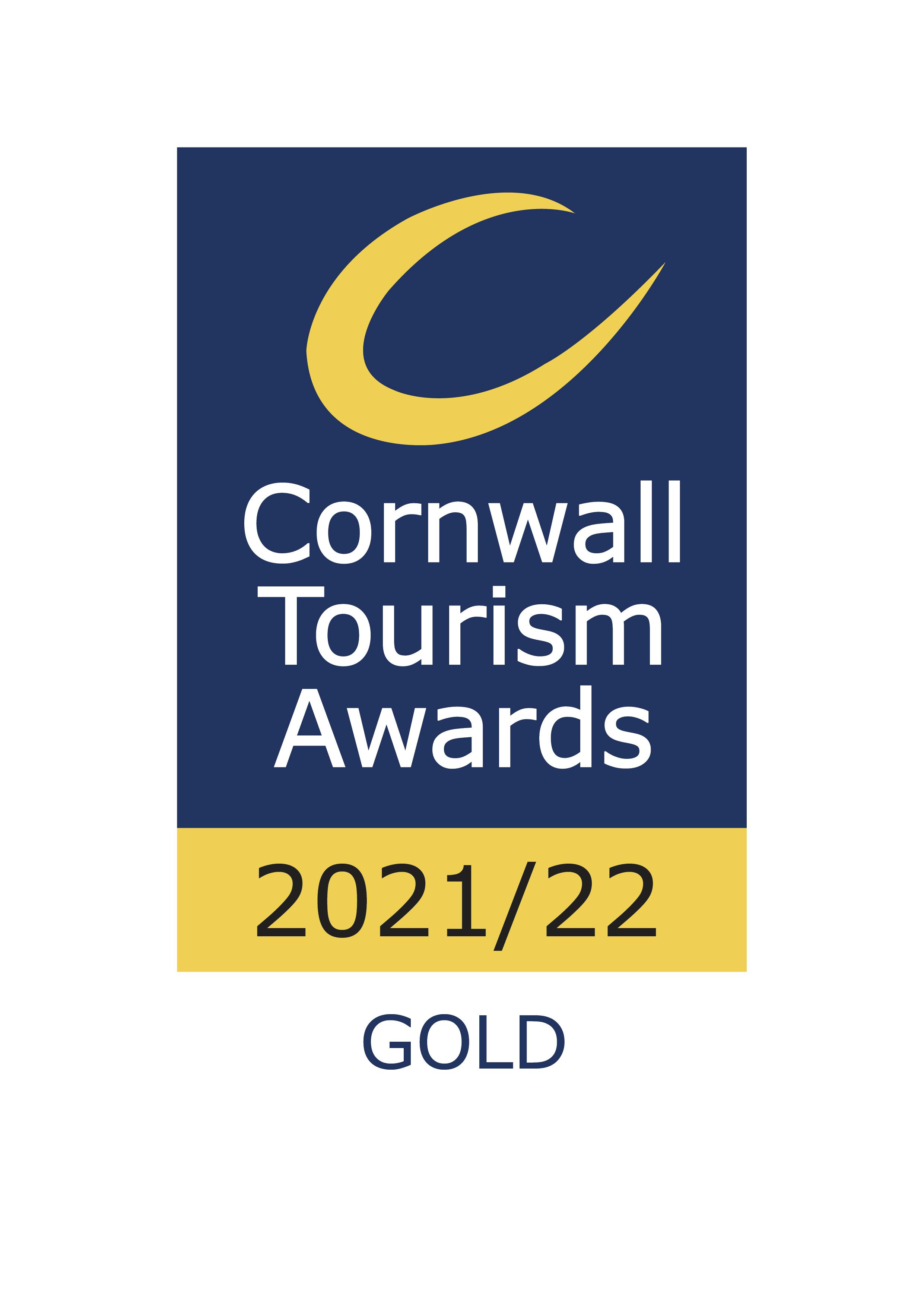Cornwall Tourism Awards Gold 2021/2022