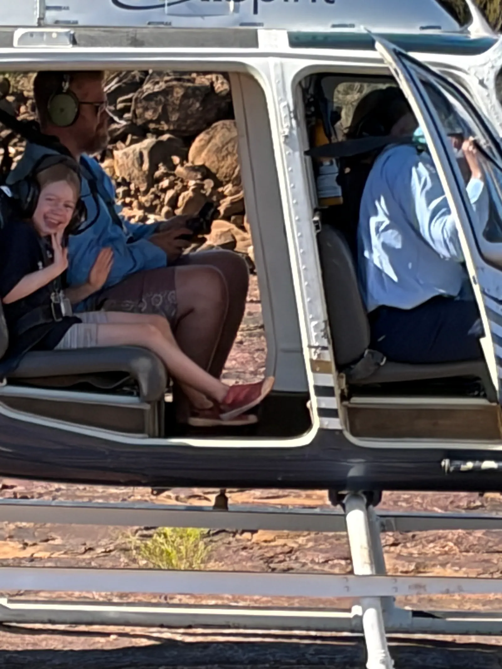 Whereas you could see how thrilled Josie was from hundreds of metres away as we were about to take off, and she didn't stop beaming the whole ride!