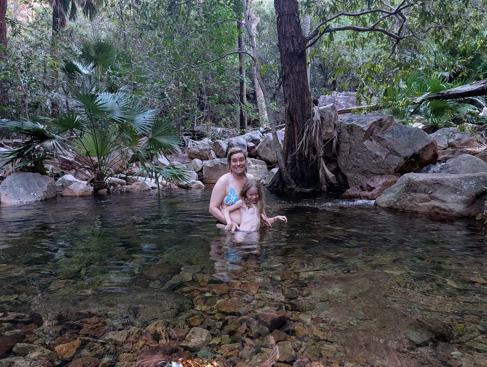 It was VERY brisk, so this was as far as we went in!