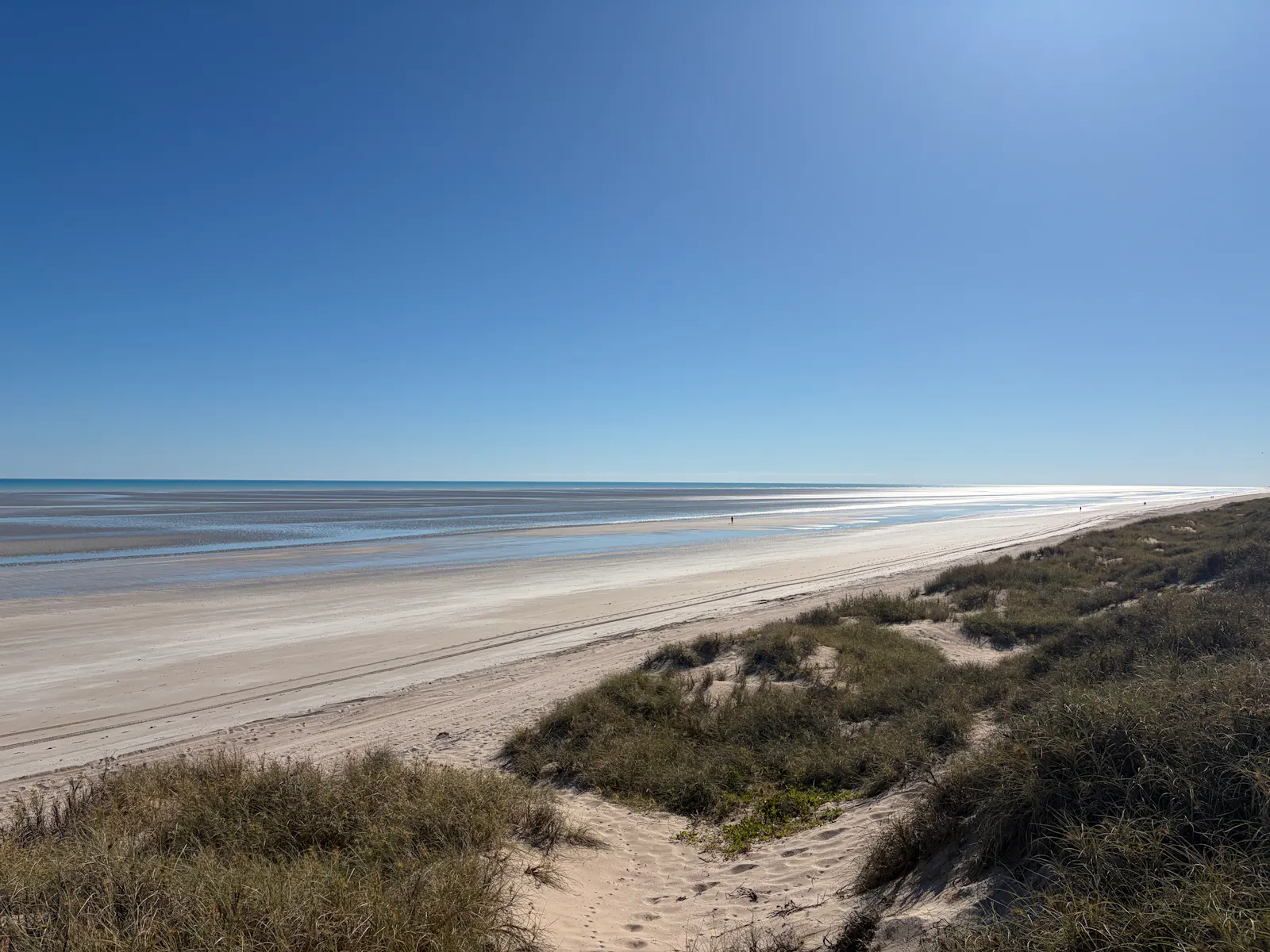 Apparently its even longer than 80 miles, and absolutely covered in shells. There were so many I felt comfortable to bend my normal rule against taking shells off the beach and let the girls collect a few, which they PROMISE they're going to make into art when we get home!