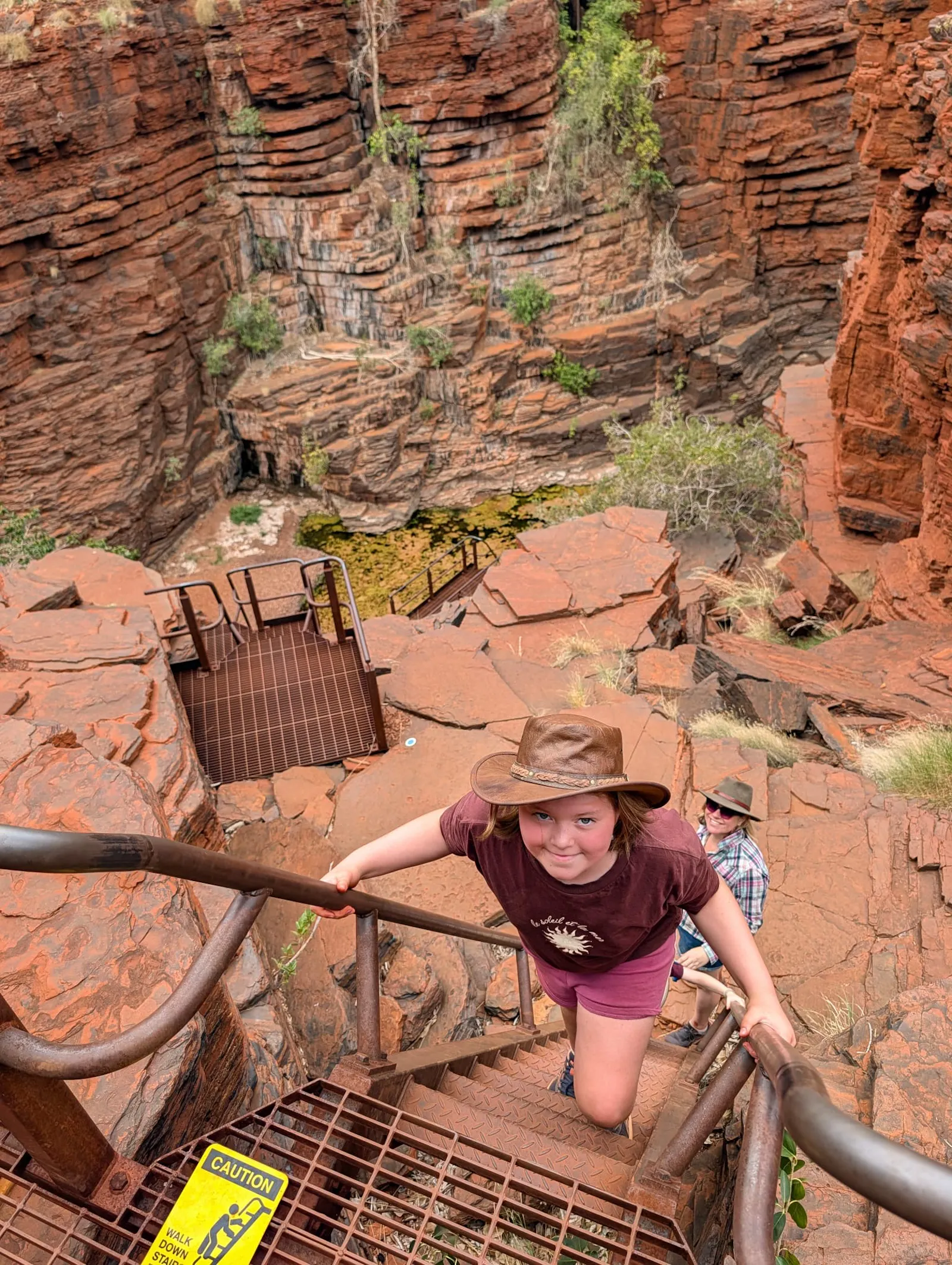 This was the first of many ladders we encountered at Karjini, and while they could be quite intense they did make getting down to the bottom of the steep gorges a lot easier!