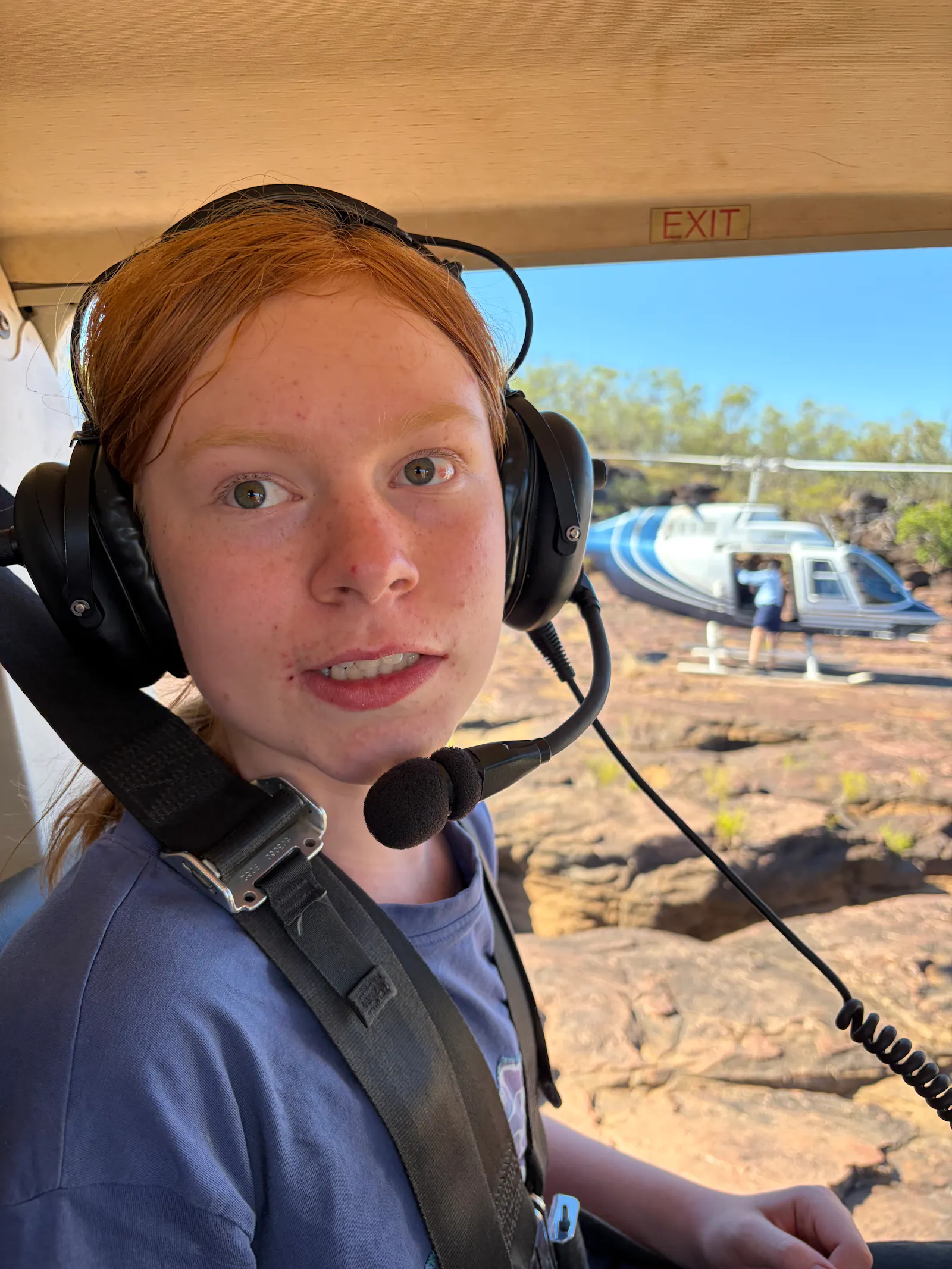 Toby didn't give much away during the ride, but when we landed he seemed suitably impressed with just how cool the experience was!
