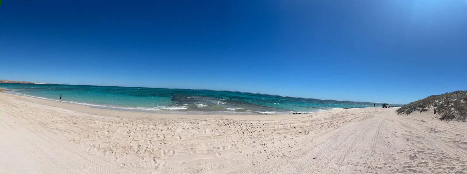 The beach was just gorgeous.